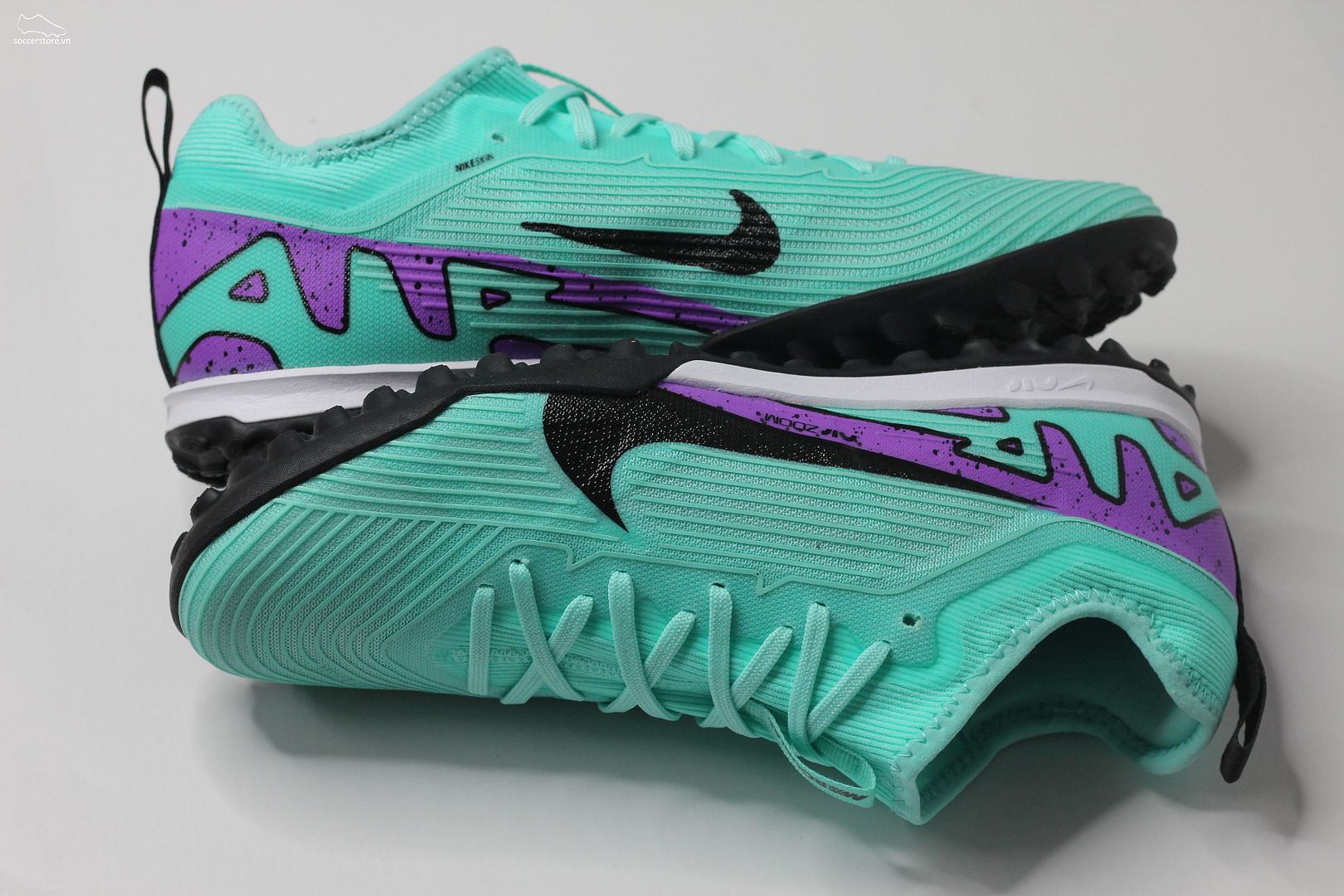 Nike Mercurial Vapor 15 Pro TF Air Zoom màu xanh Hyper Turquoise - Peak Ready pack DJ5605-300