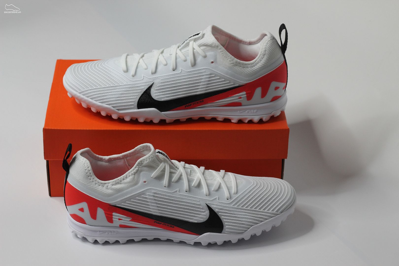 Nike Mercurial Vapor 15 Pro TF Air Zoom trắng đỏ- Ready pack DJ5605-600