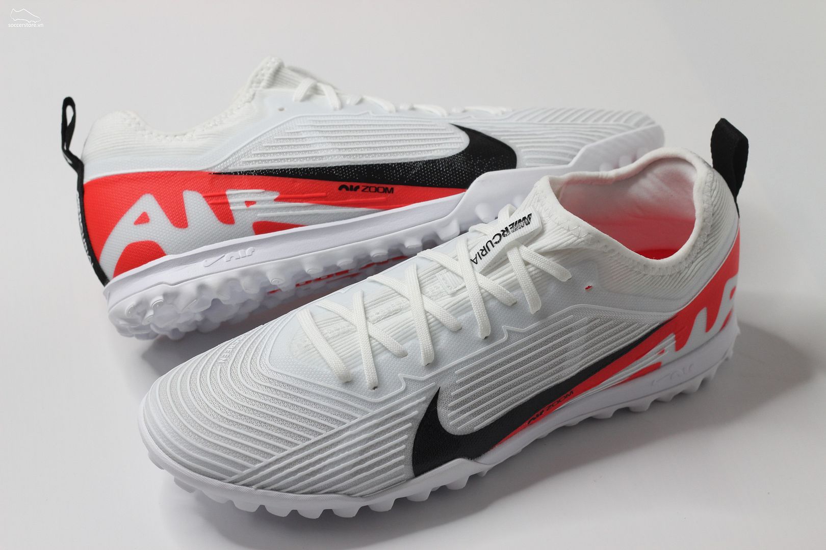 Nike Mercurial Vapor 15 Pro TF Air Zoom trắng đỏ- Ready pack DJ5605-600
