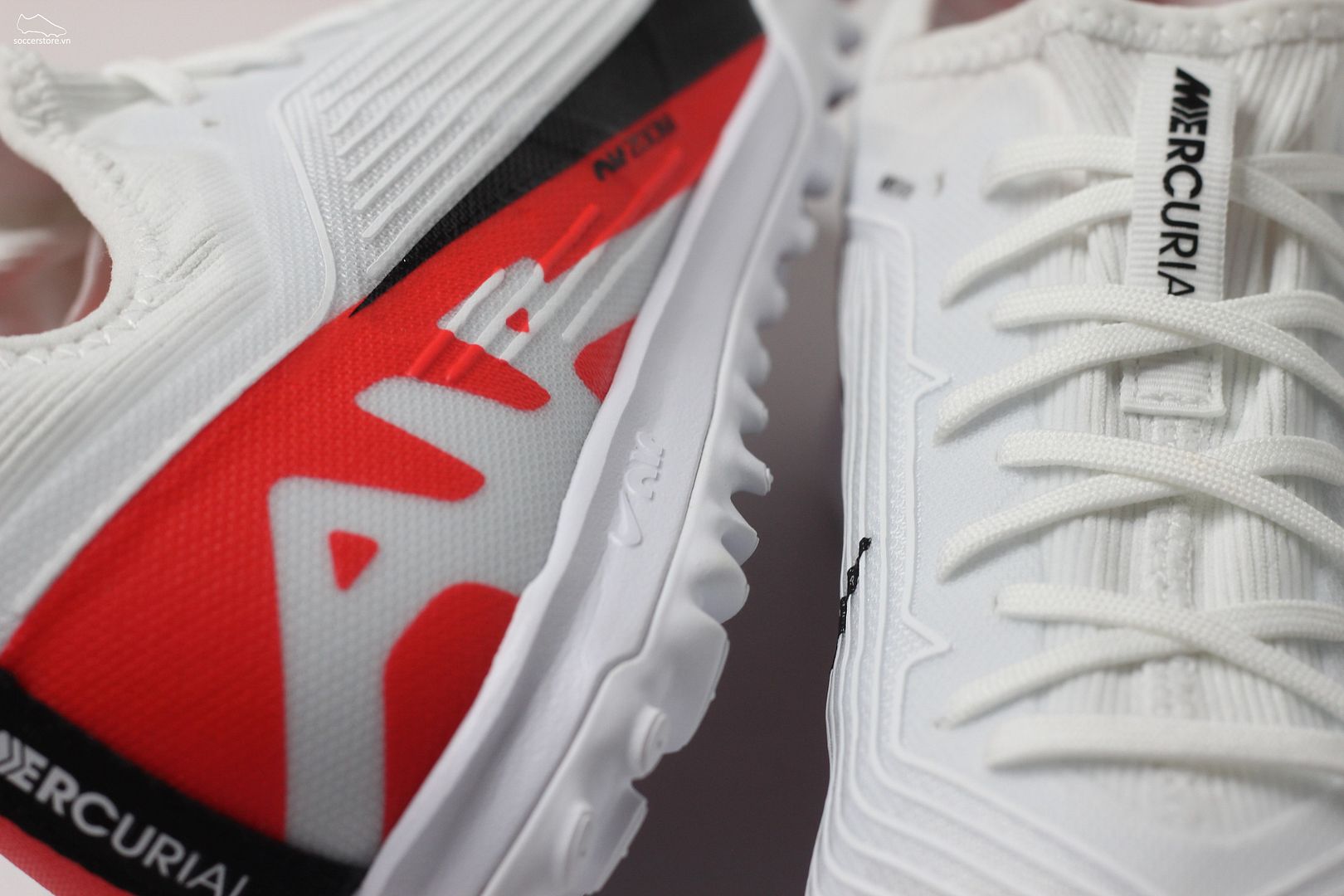 Nike Mercurial Vapor 15 Pro TF Air Zoom trắng đỏ- Ready pack DJ5605-600