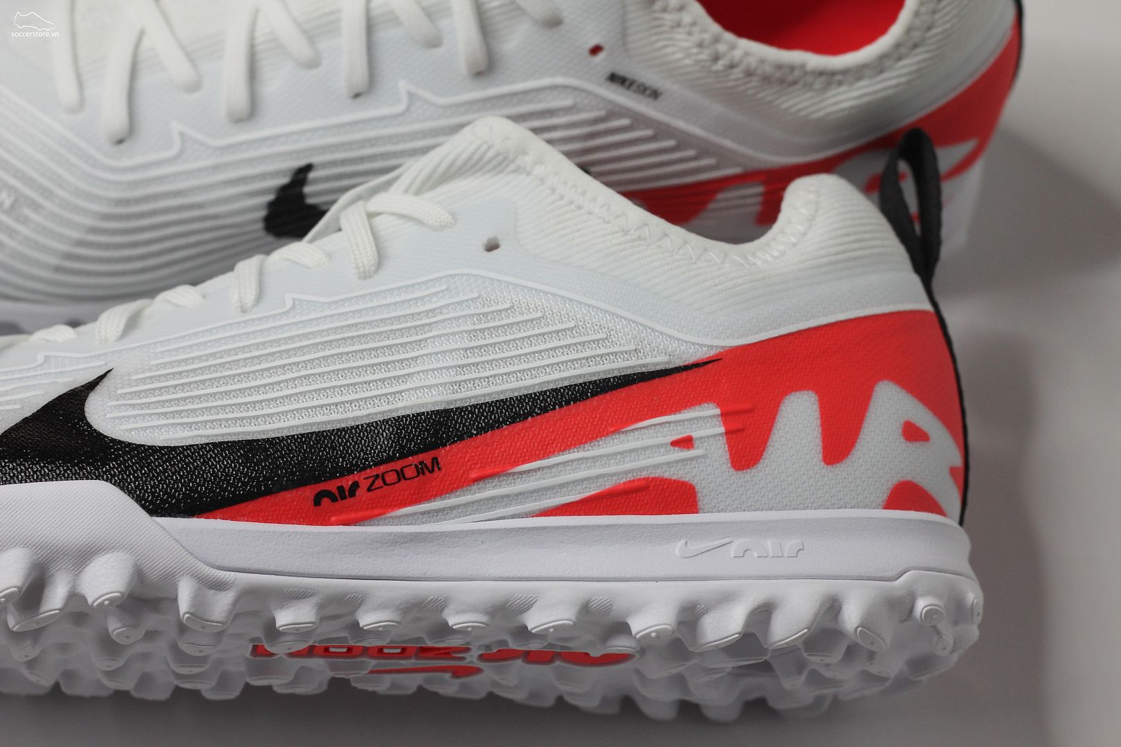 Nike Mercurial Vapor 15 Pro TF Air Zoom trắng đỏ- Ready pack DJ5605-600