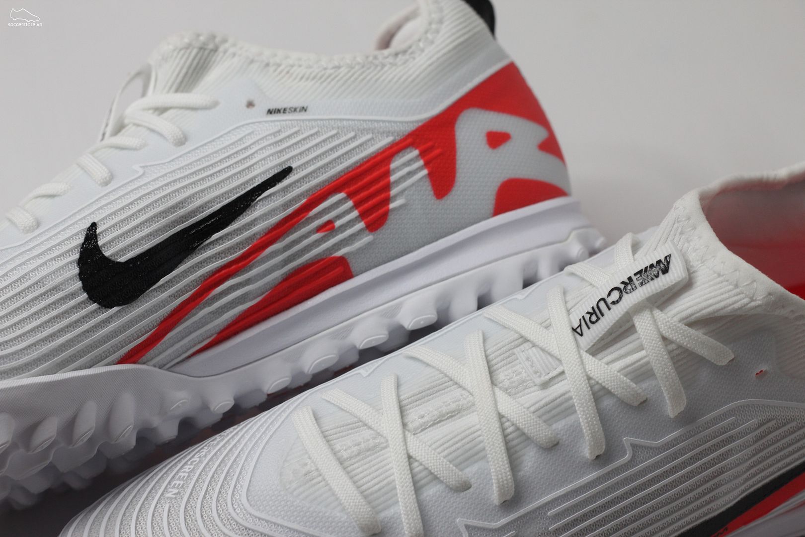 Nike Mercurial Vapor 15 Pro TF Air Zoom trắng đỏ- Ready pack DJ5605-600