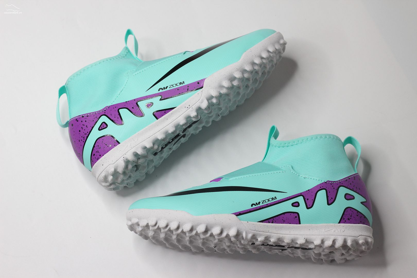 Nike Mercurial Superfly 9 TF Jr Air Zoom- Peak Ready pack màu Xanh bạc hà Kids DJ5616-300