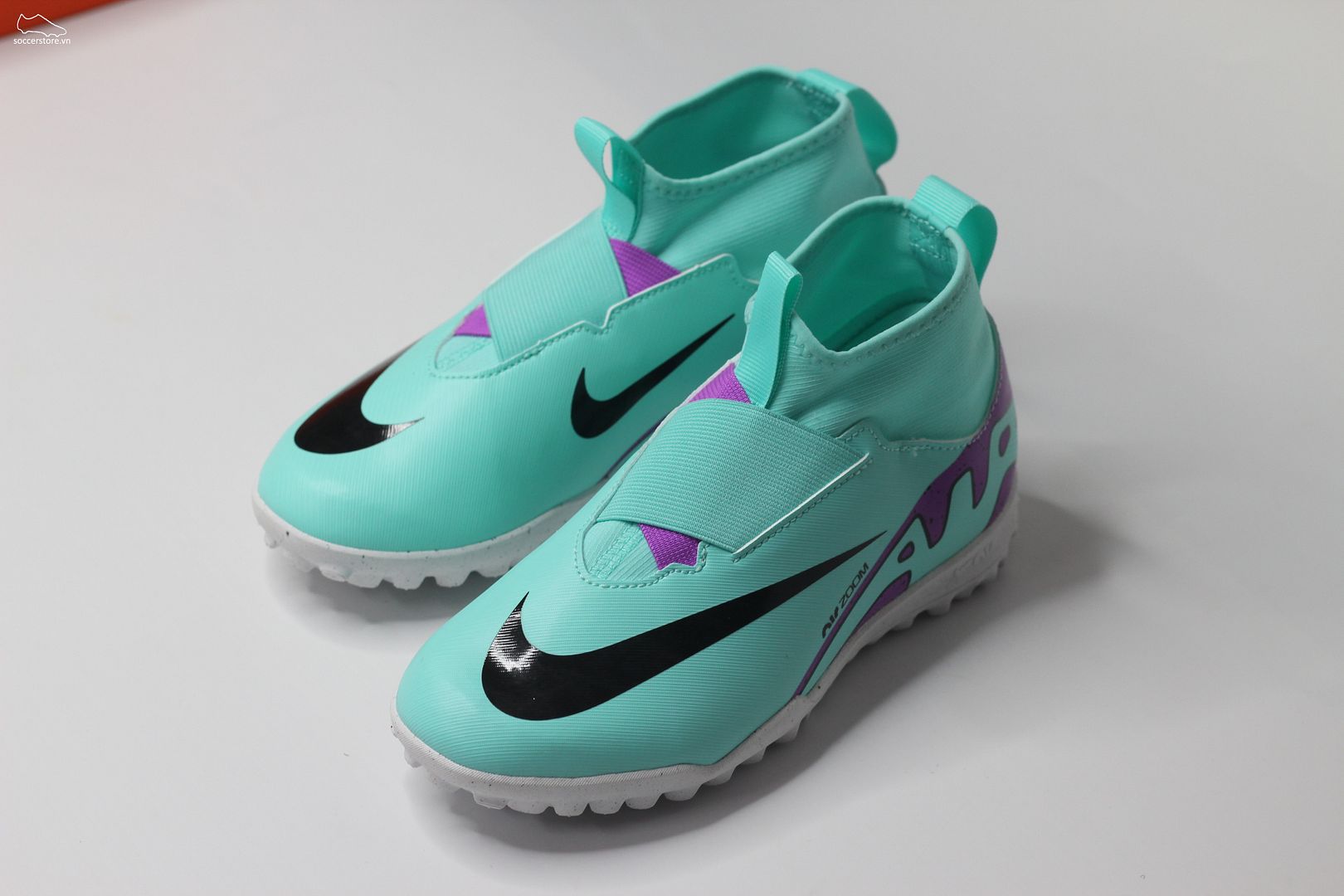 Nike Mercurial Superfly 9 TF Jr Air Zoom- Peak Ready pack màu Xanh bạc hà Kids DJ5616-300