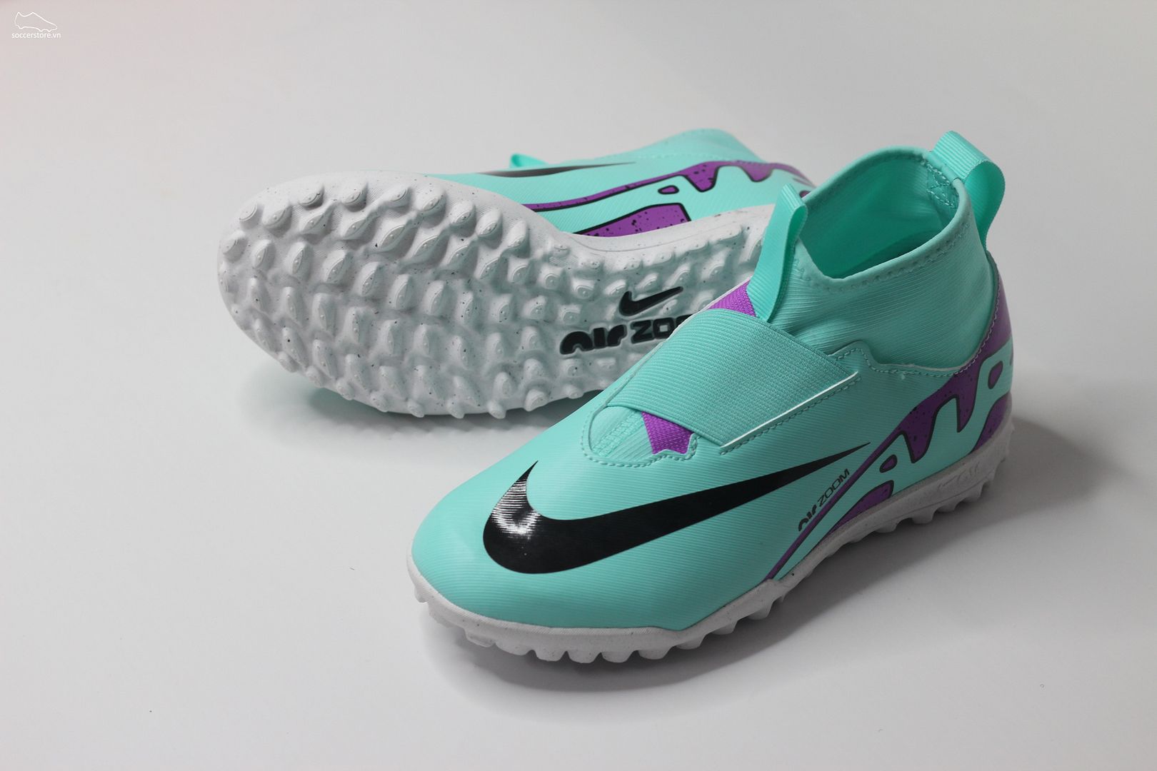 Nike Mercurial Superfly 9 TF Jr Air Zoom- Peak Ready pack màu Xanh bạc hà Kids DJ5616-300