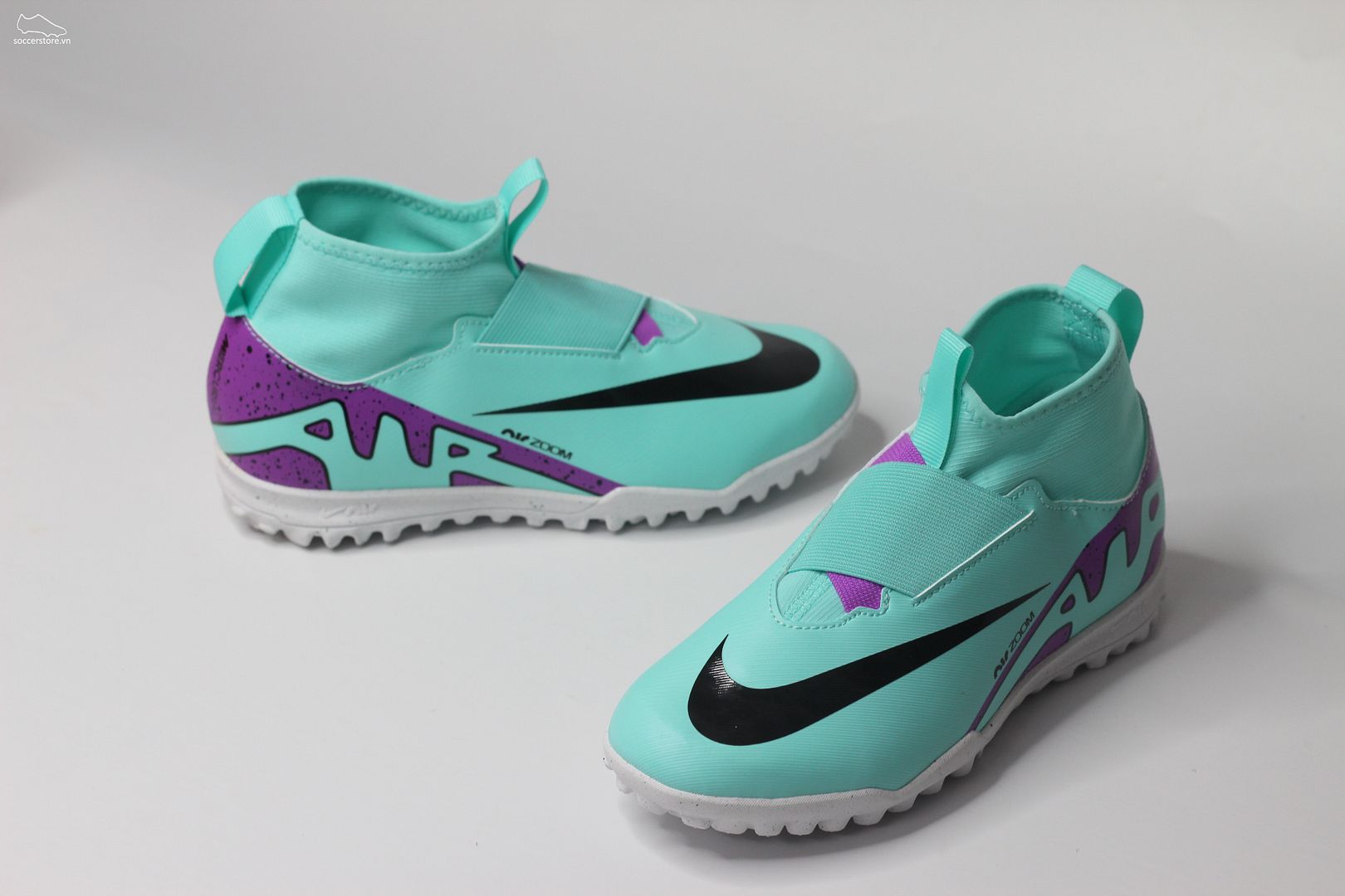 Nike Mercurial Superfly 9 TF Jr Air Zoom- Peak Ready pack màu Xanh bạc hà Kids DJ5616-300