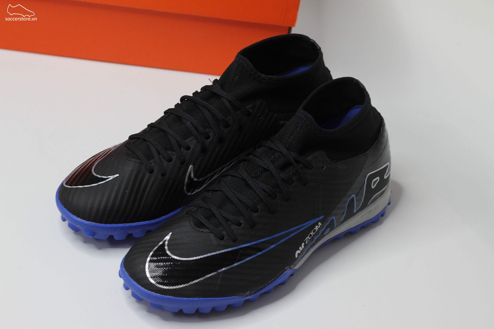 Nike Mercurial Superfly 9 Academy TF Zoom màu đen xanh DJ5629-040