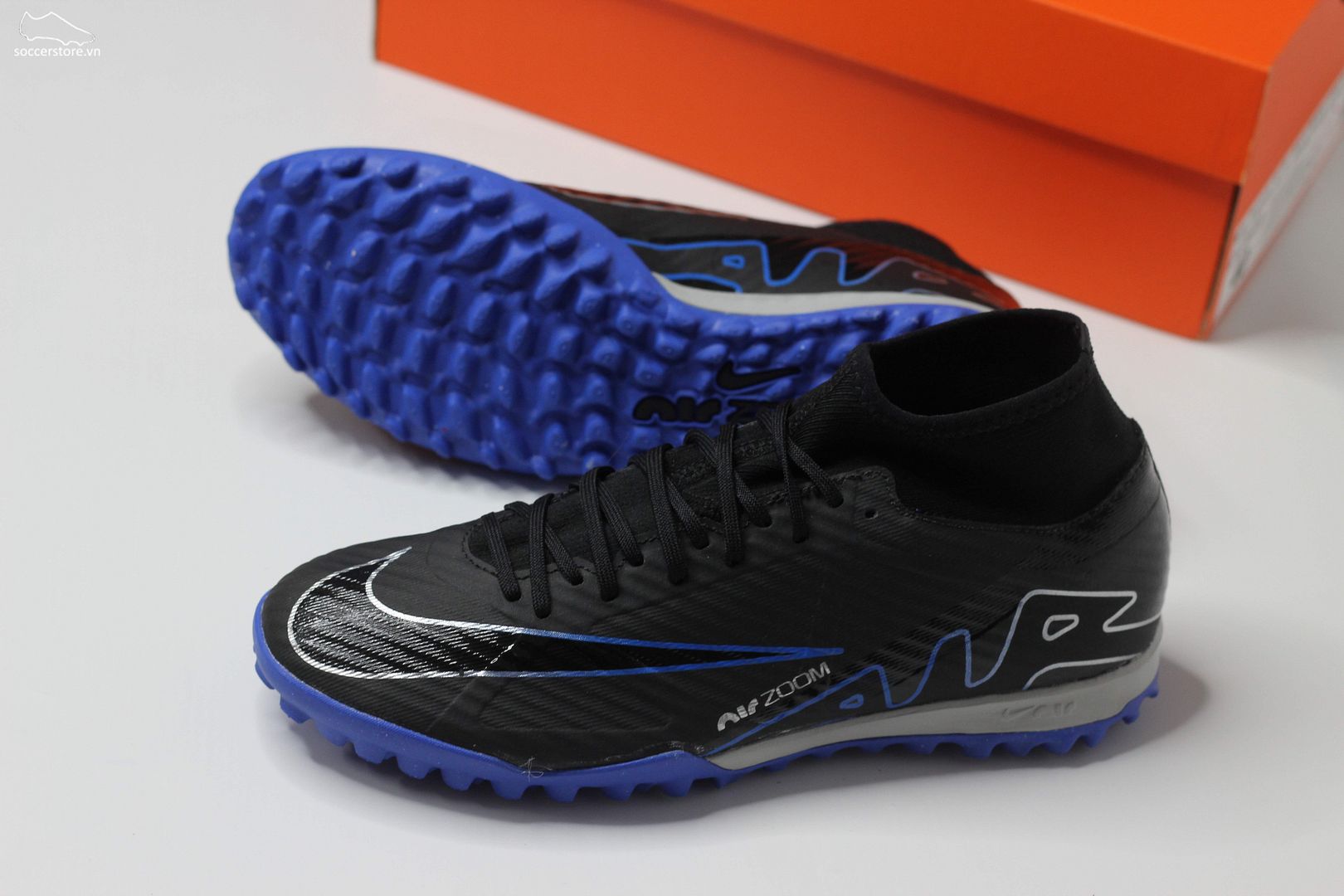Nike Mercurial Superfly 9 Academy TF Zoom màu đen xanh DJ5629-040