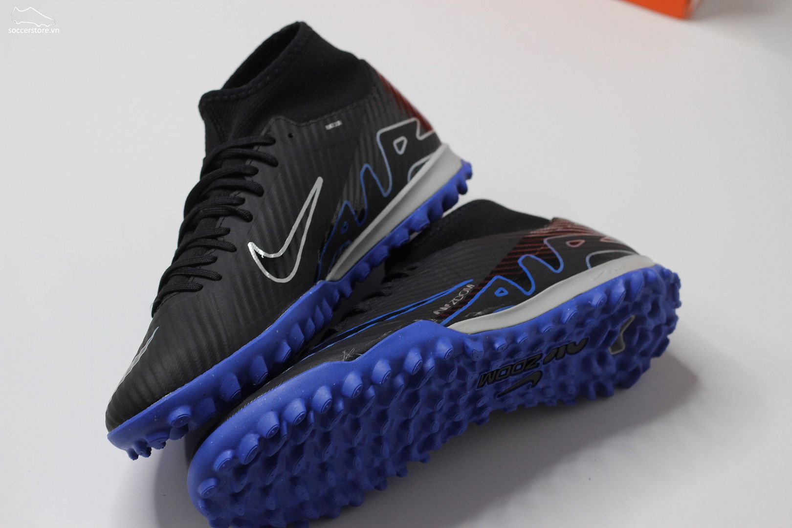 Nike Mercurial Superfly 9 Academy TF Zoom màu đen xanh DJ5629-040