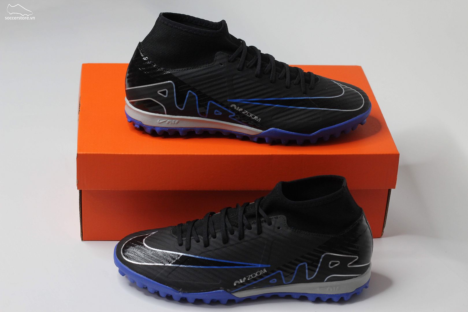 Nike Mercurial Superfly 9 Academy TF Zoom màu đen xanh DJ5629-040