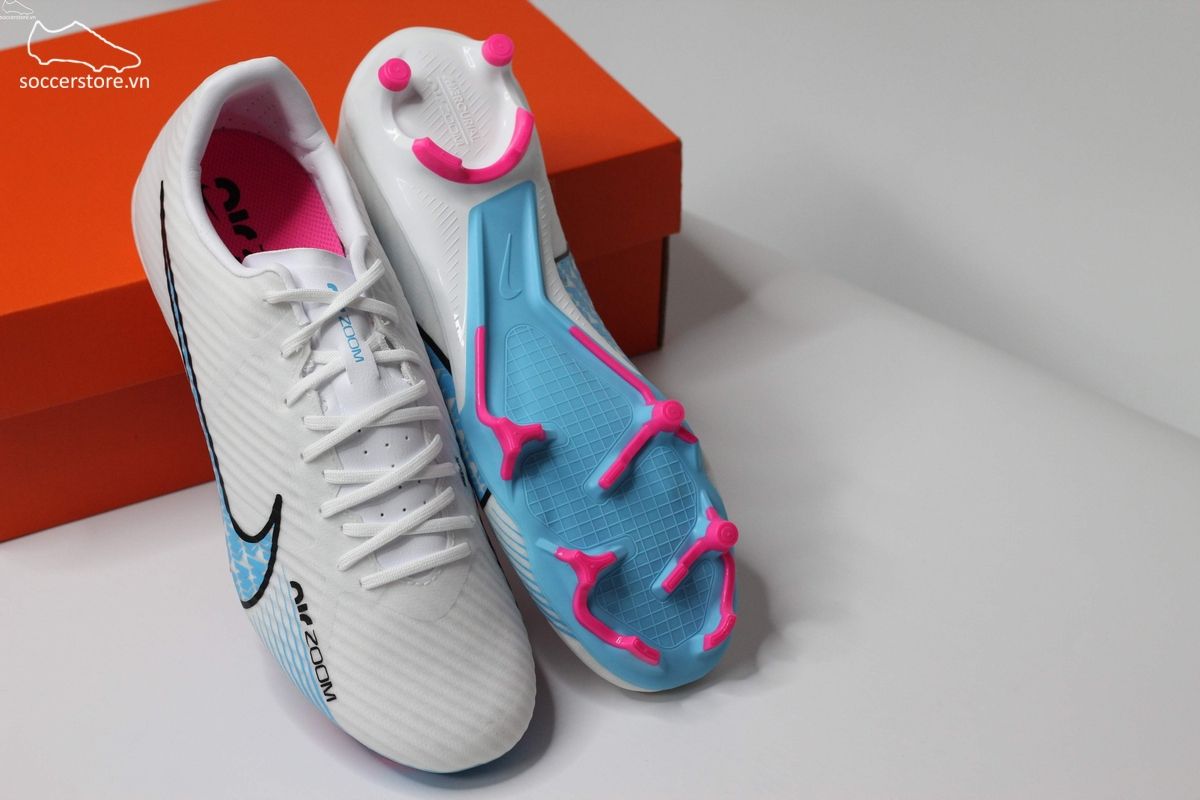 Nike Mercurial Vapor 15 Academy MG Air Zoom màu trắng xanh DJ5631-146