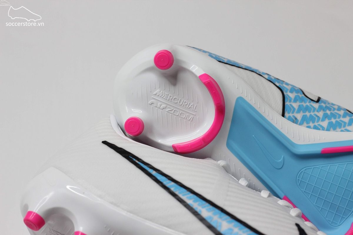 Nike Mercurial Vapor 15 Academy MG Air Zoom màu trắng xanh DJ5631-146