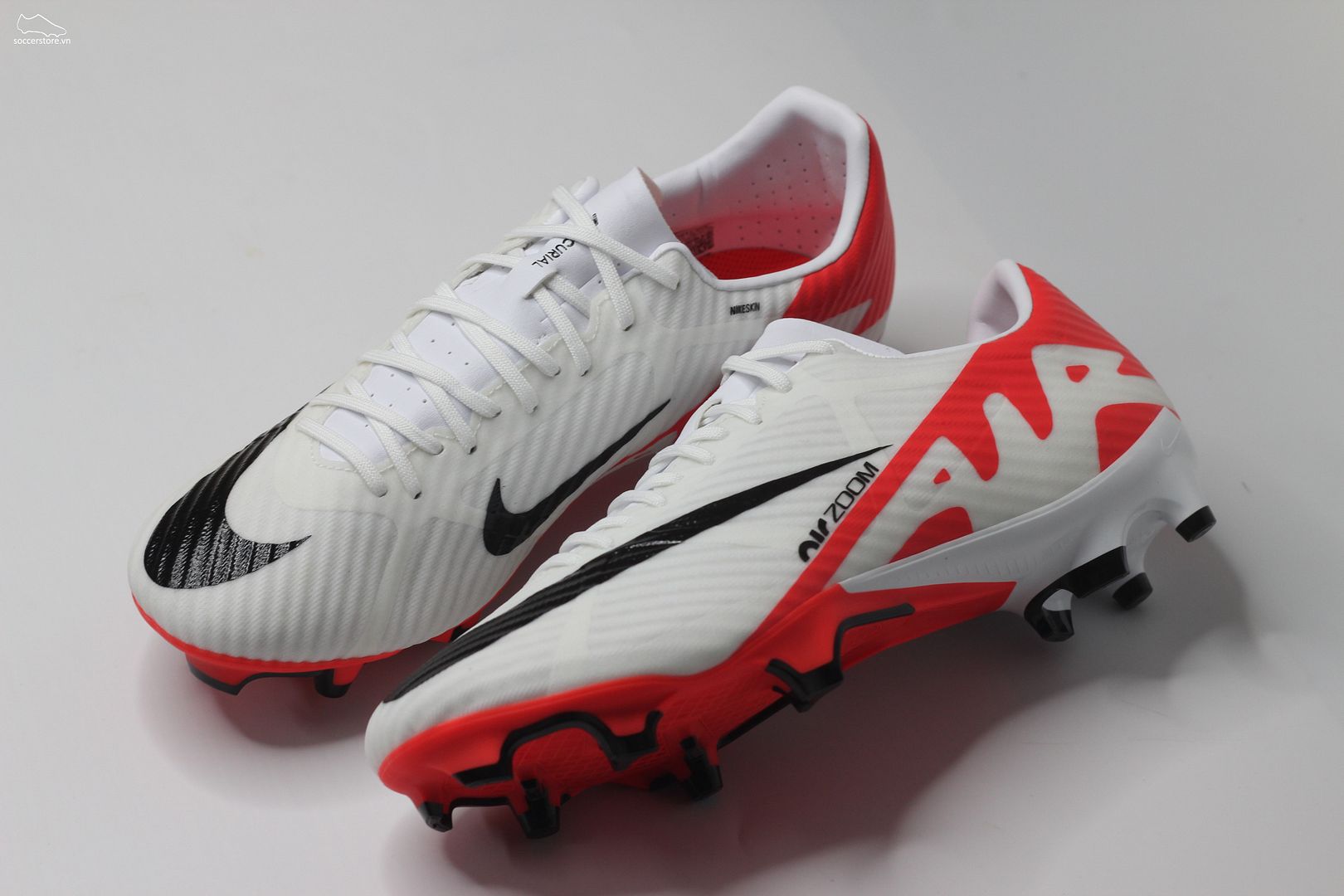 Nike Mercurial Vapor 15 Academy MG Air Zoom Ready pack màu trắng đỏ DJ5631-600