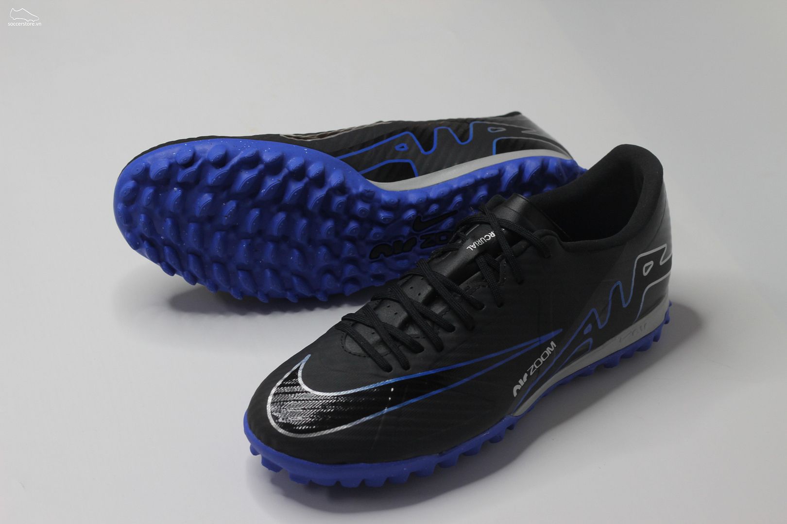 Nike Mercurial Vapor 15 Academy TF Air Zoom màu đen xanh DJ5635-040