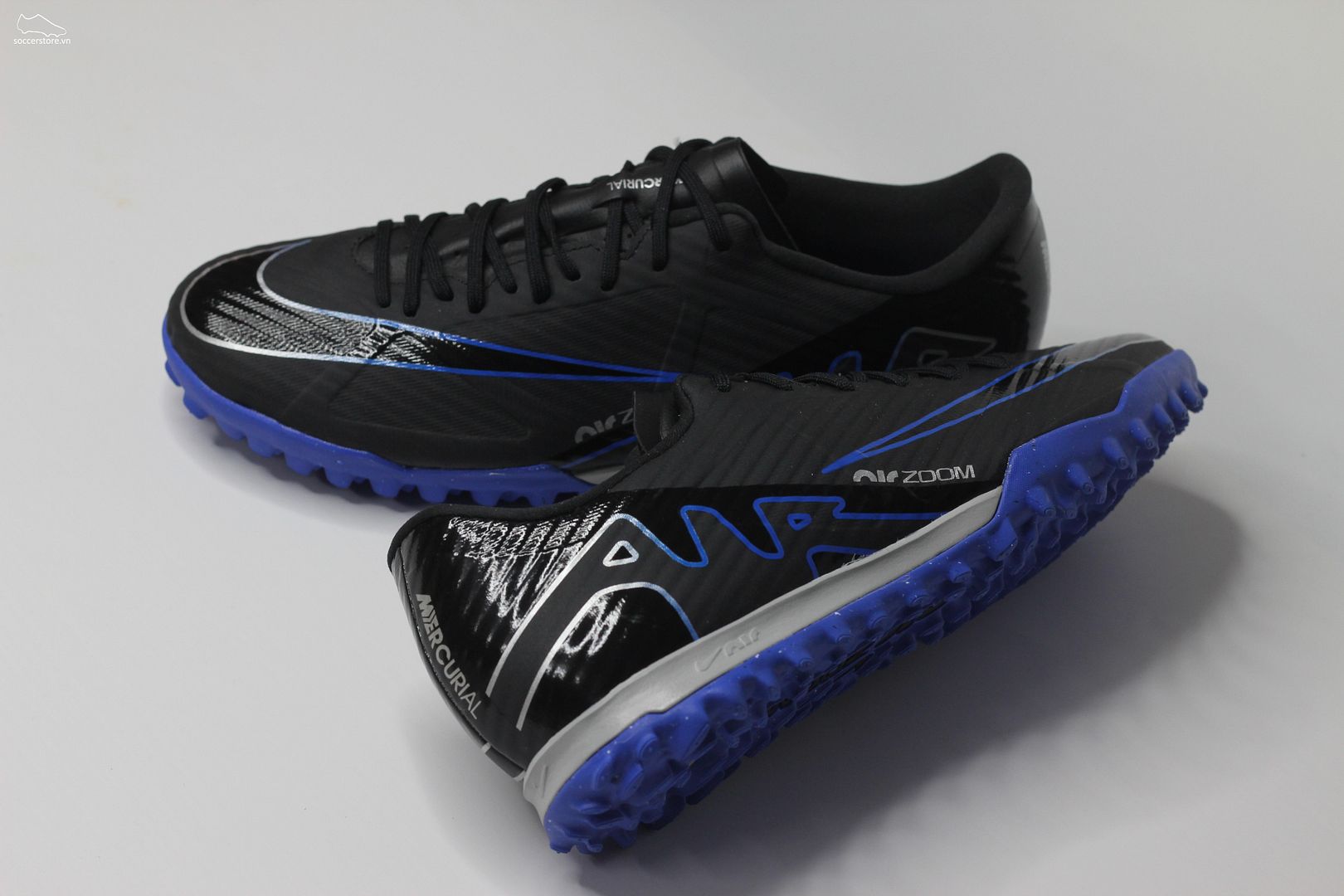 Nike Mercurial Vapor 15 Academy TF Air Zoom màu đen xanh DJ5635-040