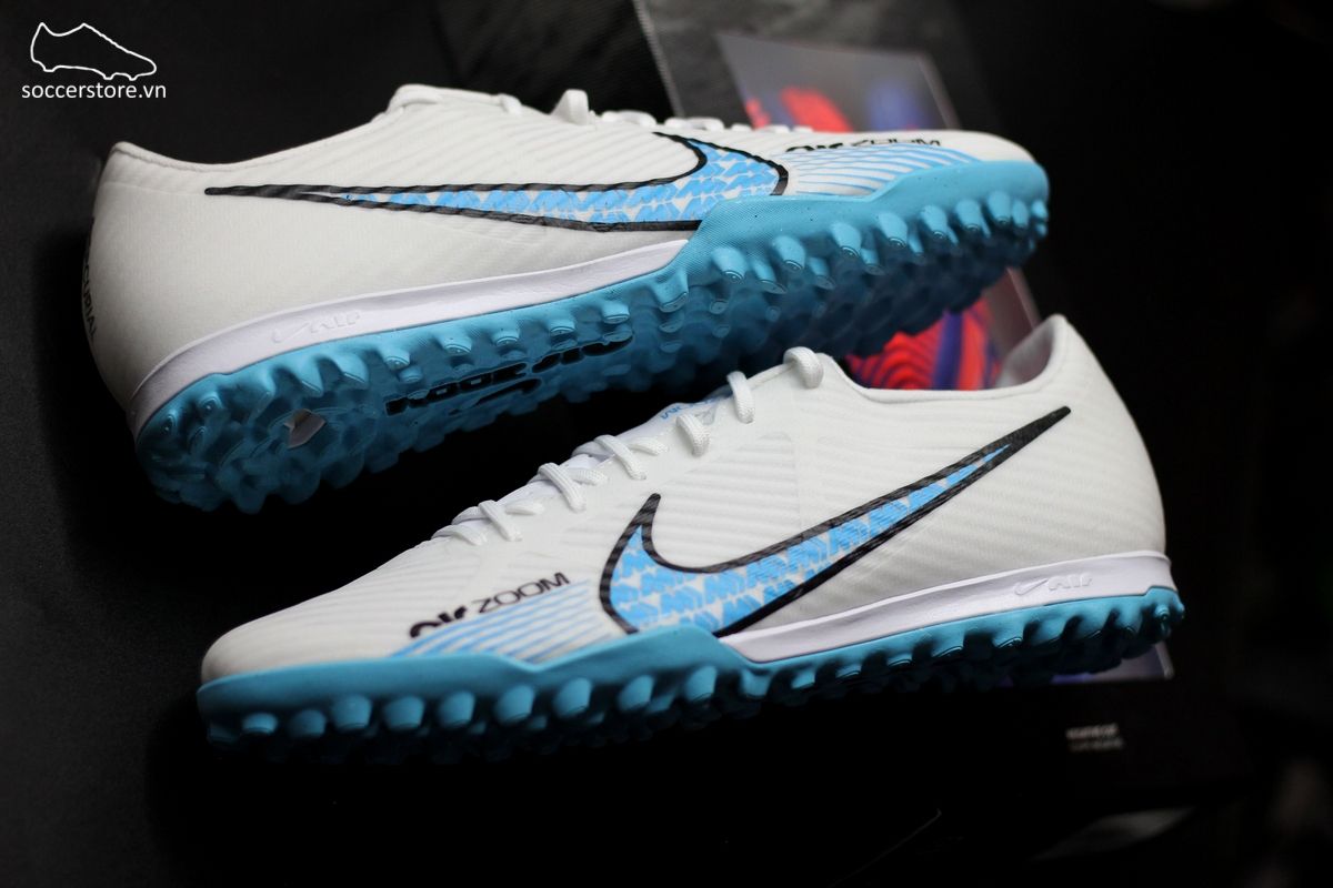 Nike Mercurial Vapor 15 Academy TF Air Zoom Blast Pack màu trắng xanh – DJ5635-146