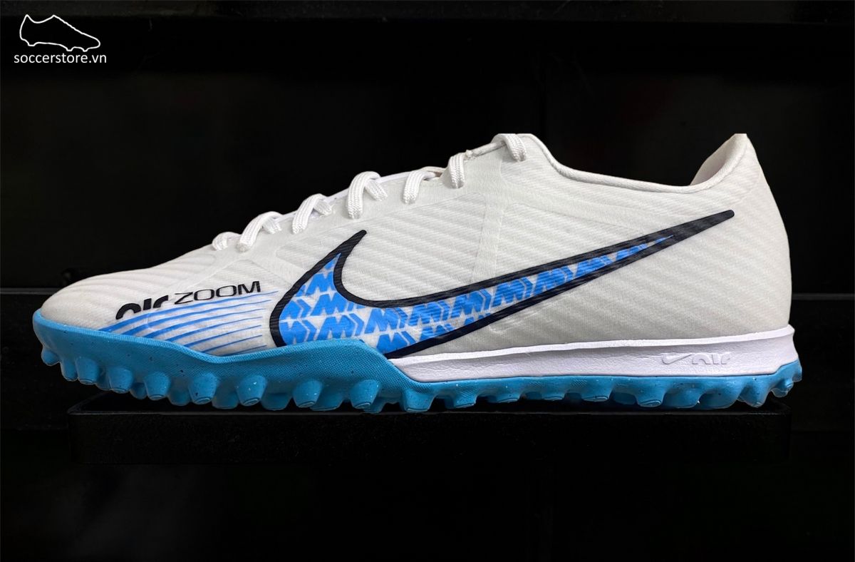 Nike Mercurial Vapor 15 Academy TF Air Zoom Blast Pack màu trắng xanh – DJ5635-146