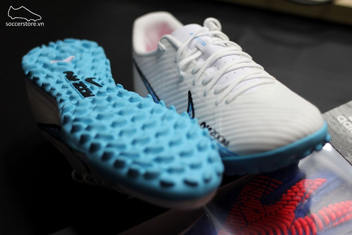Nike Mercurial Vapor 15 Academy TF Air Zoom Blast Pack màu trắng xanh – DJ5635-146