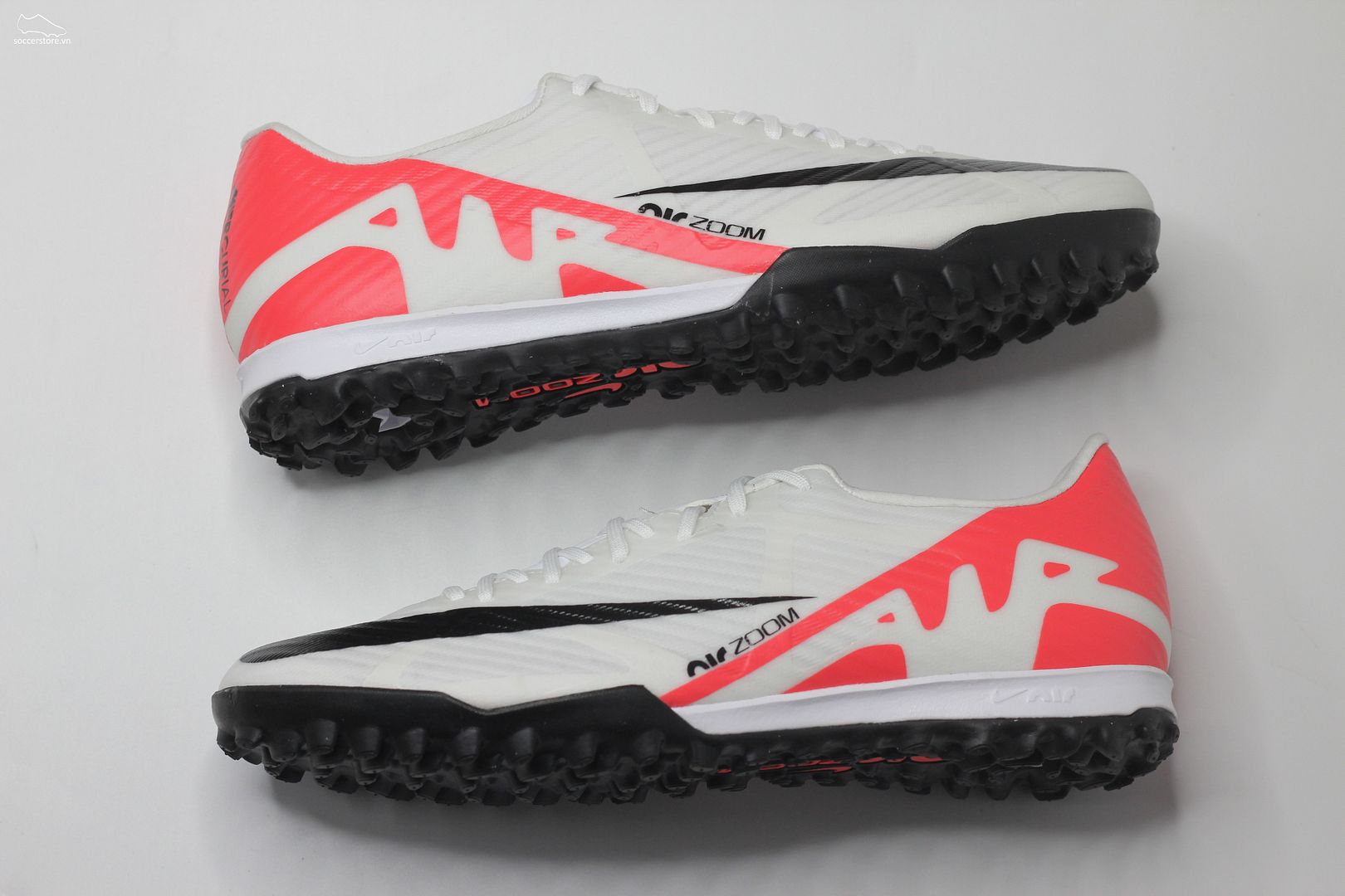 Nike Mercurial Vapor 15 Academy TF Air Zoom Ready pack màu trắng đỏ DJ5635-600