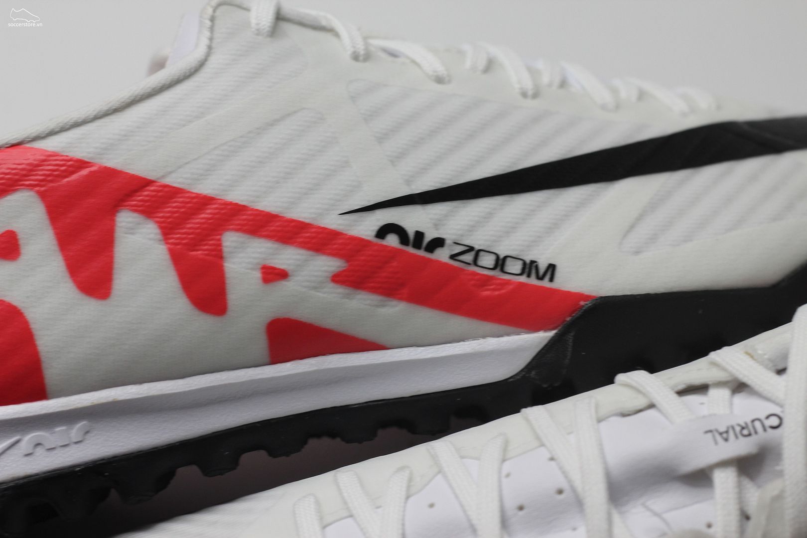 Nike Mercurial Vapor 15 Academy TF Air Zoom Ready pack màu trắng đỏ DJ5635-600