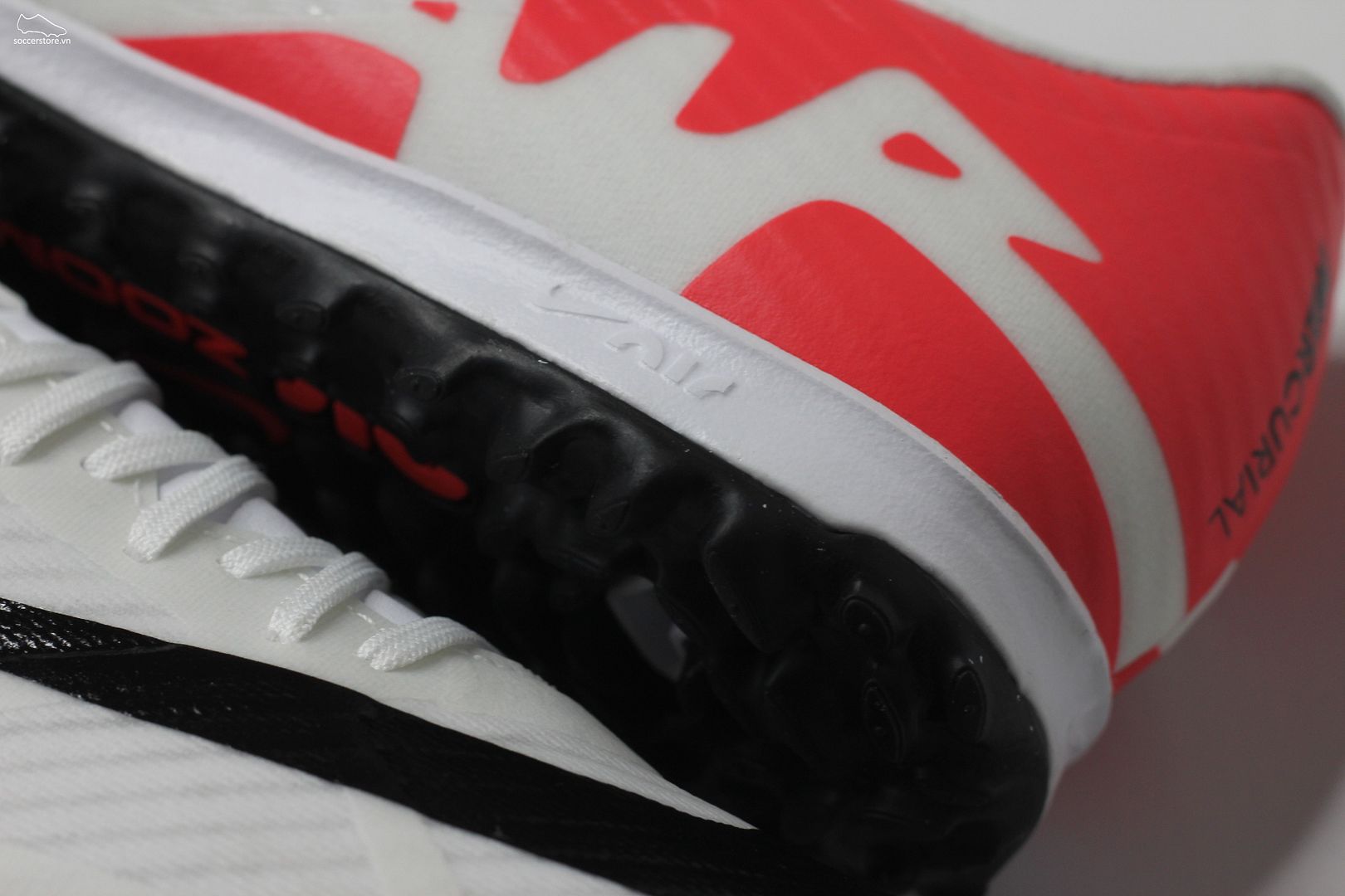 Nike Mercurial Vapor 15 Academy TF Air Zoom Ready pack màu trắng đỏ DJ5635-600