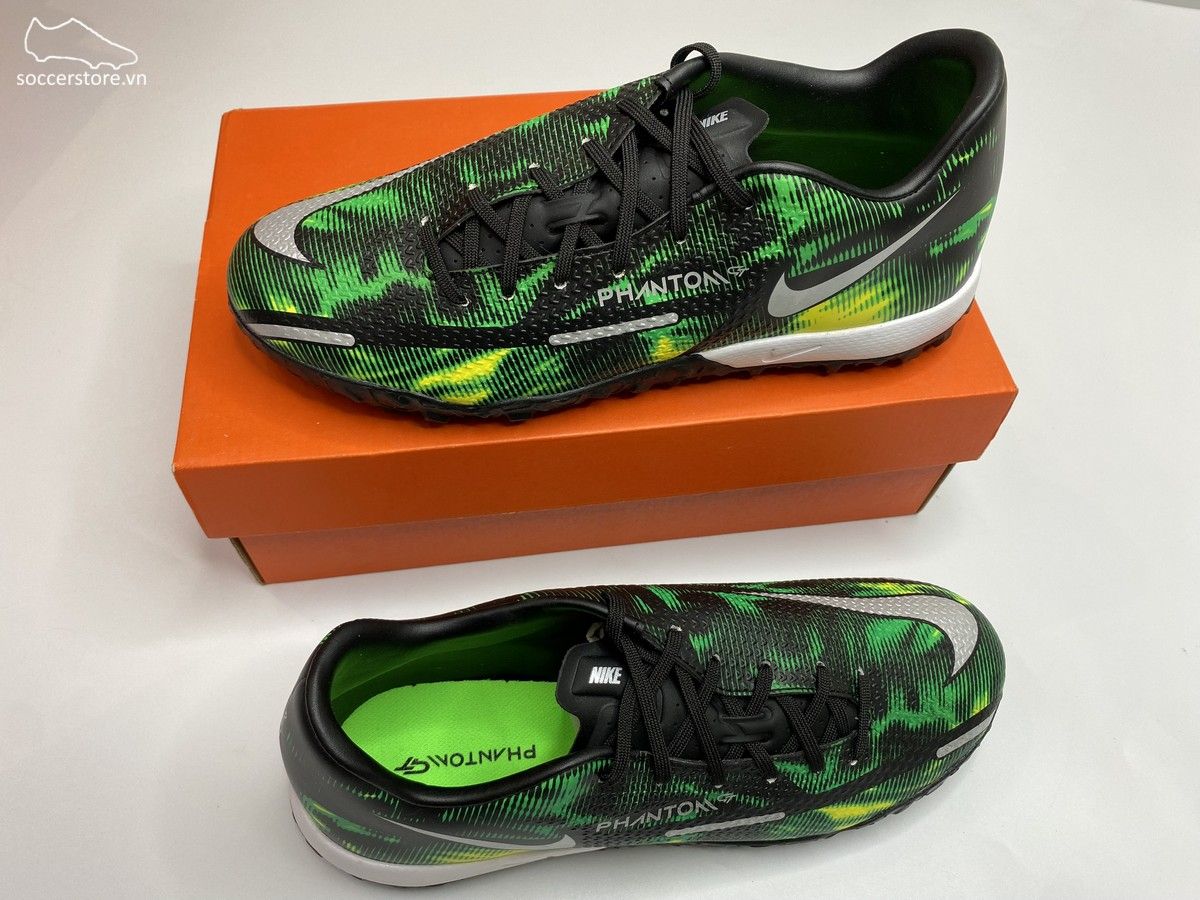 Nike Phantom GT2 Academy TF Shockwave màu xanh lá - DM0725-003