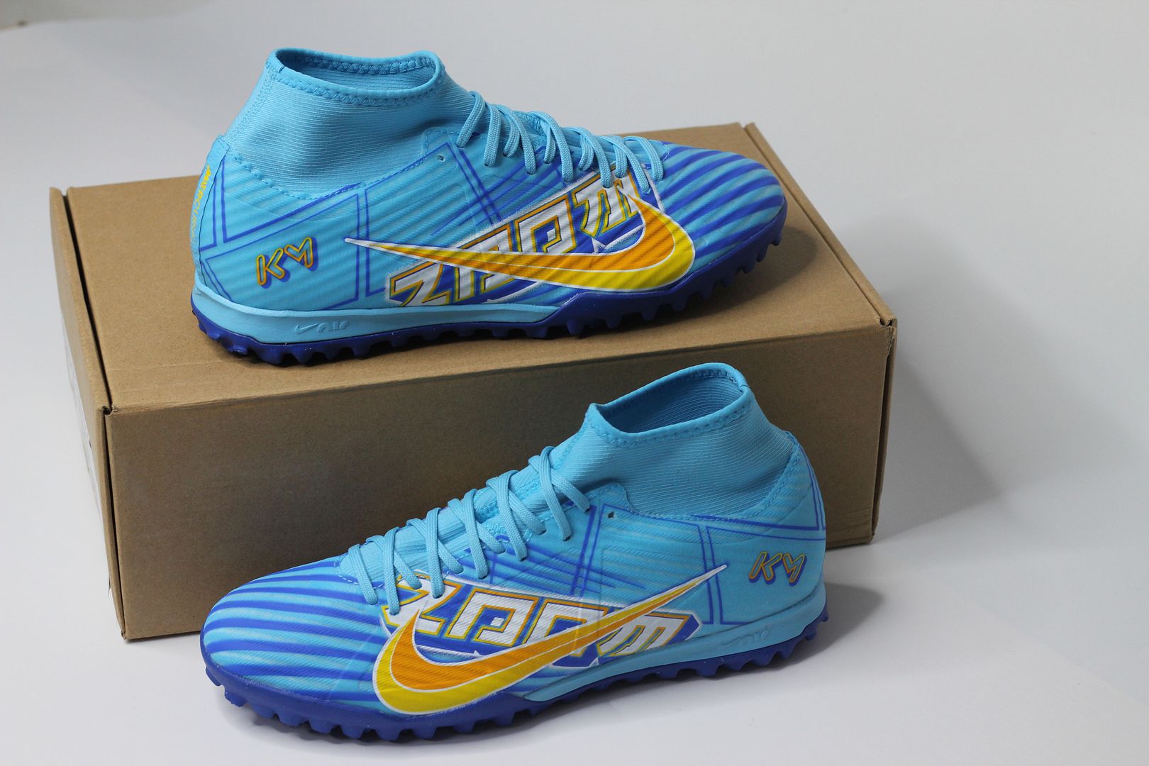 Nike Mercurial Superfly 9 Academy TF Air Zoom KM màu xanh lam Kylian Mbappe DO9347-400n