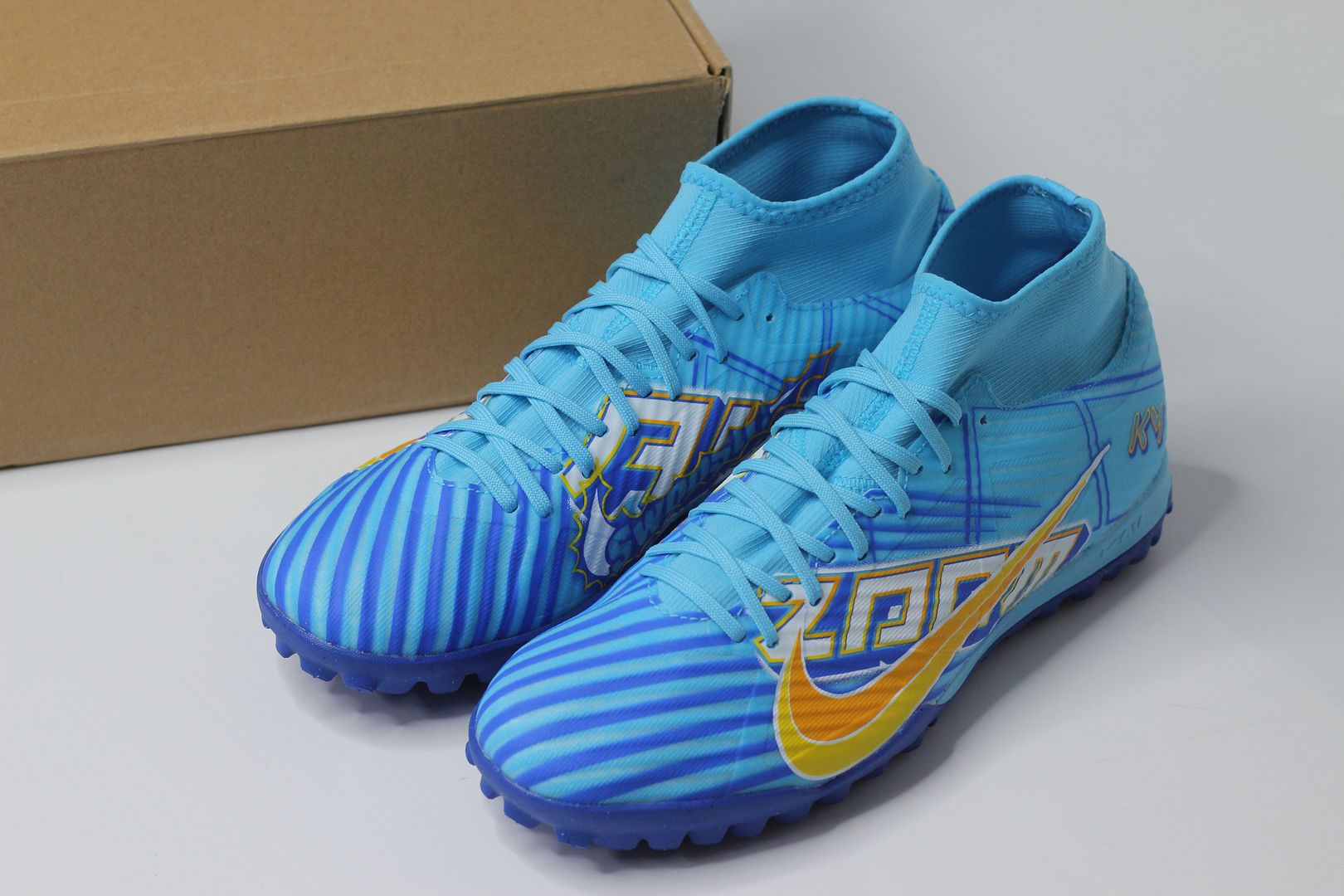 Nike Mercurial Superfly 9 Academy TF Air Zoom KM màu xanh lam Kylian Mbappe DO9347-400n