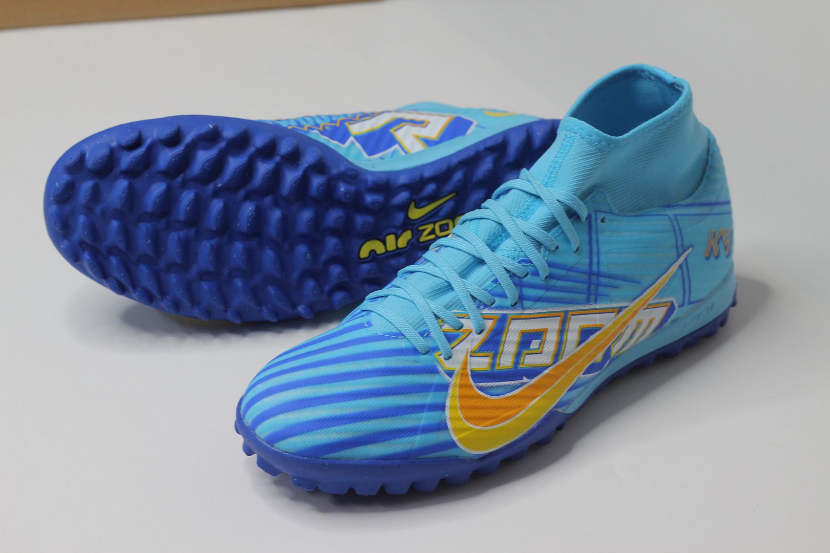 Nike Mercurial Superfly 9 Academy TF Air Zoom KM màu xanh lam Kylian Mbappe DO9347-400n