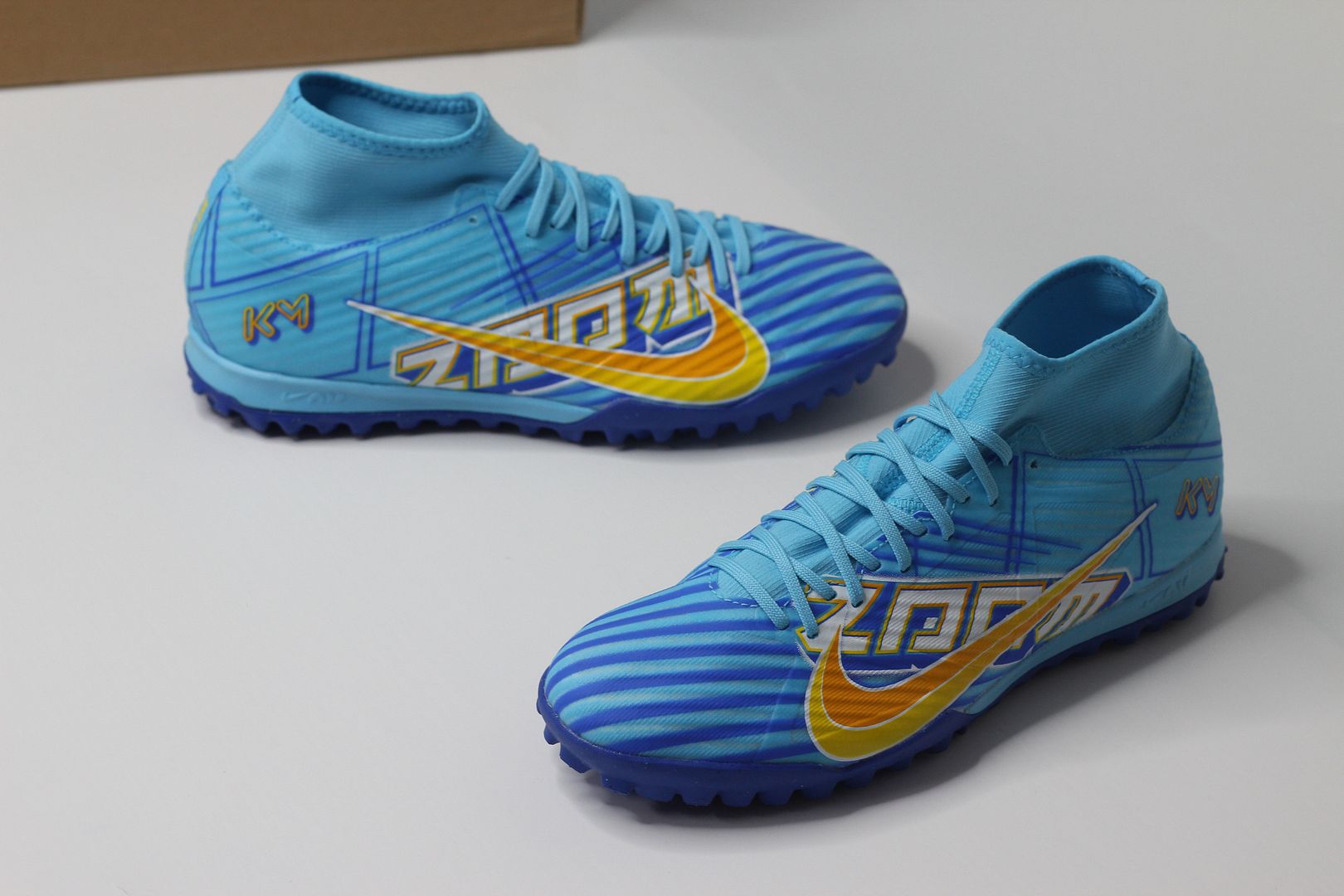 Nike Mercurial Superfly 9 Academy TF Air Zoom KM màu xanh lam Kylian Mbappe DO9347-400n