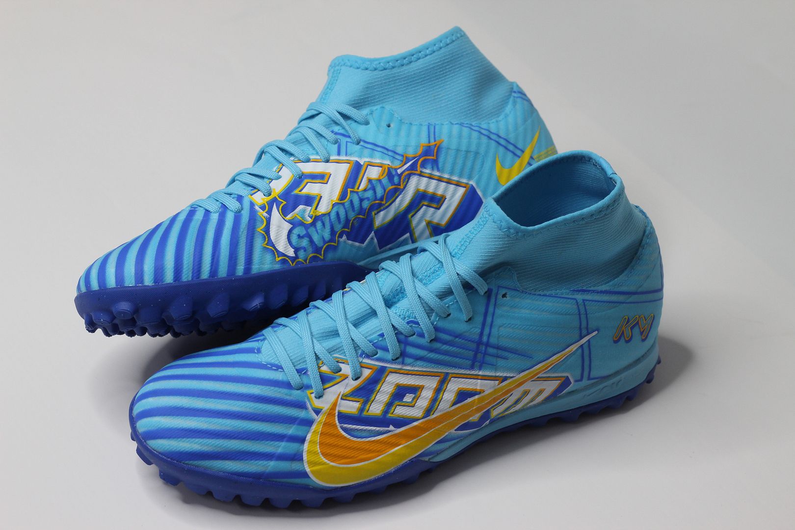 Nike Mercurial Superfly 9 Academy TF Air Zoom KM màu xanh lam Kylian Mbappe DO9347-400n