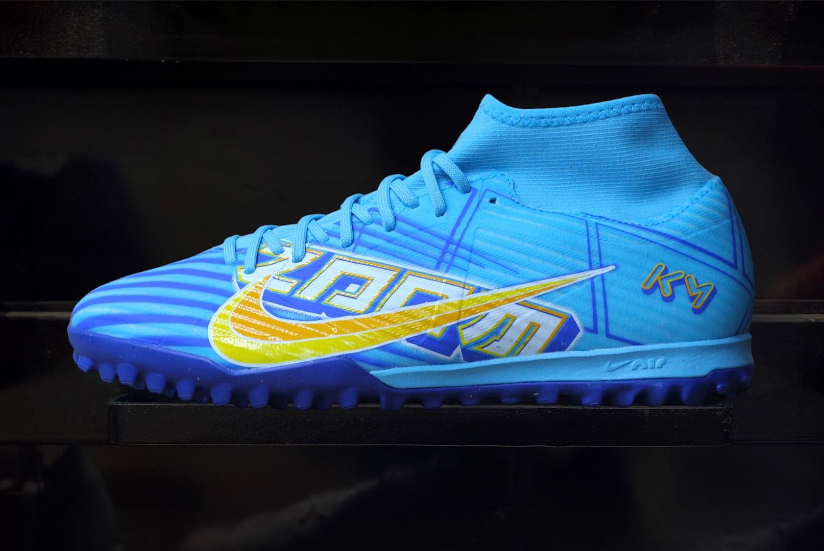 Nike Mercurial Superfly 9 Academy TF Air Zoom KM màu xanh lam Kylian Mbappe DO9347-400n