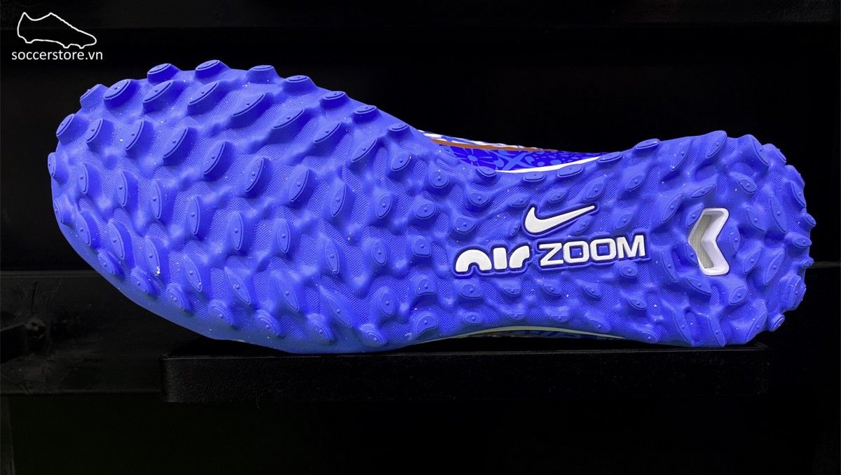 Nike Mercurial Superfly 9 Academy TF CR7 Air Zoom màu xanh dương trắng DQ5320-182 