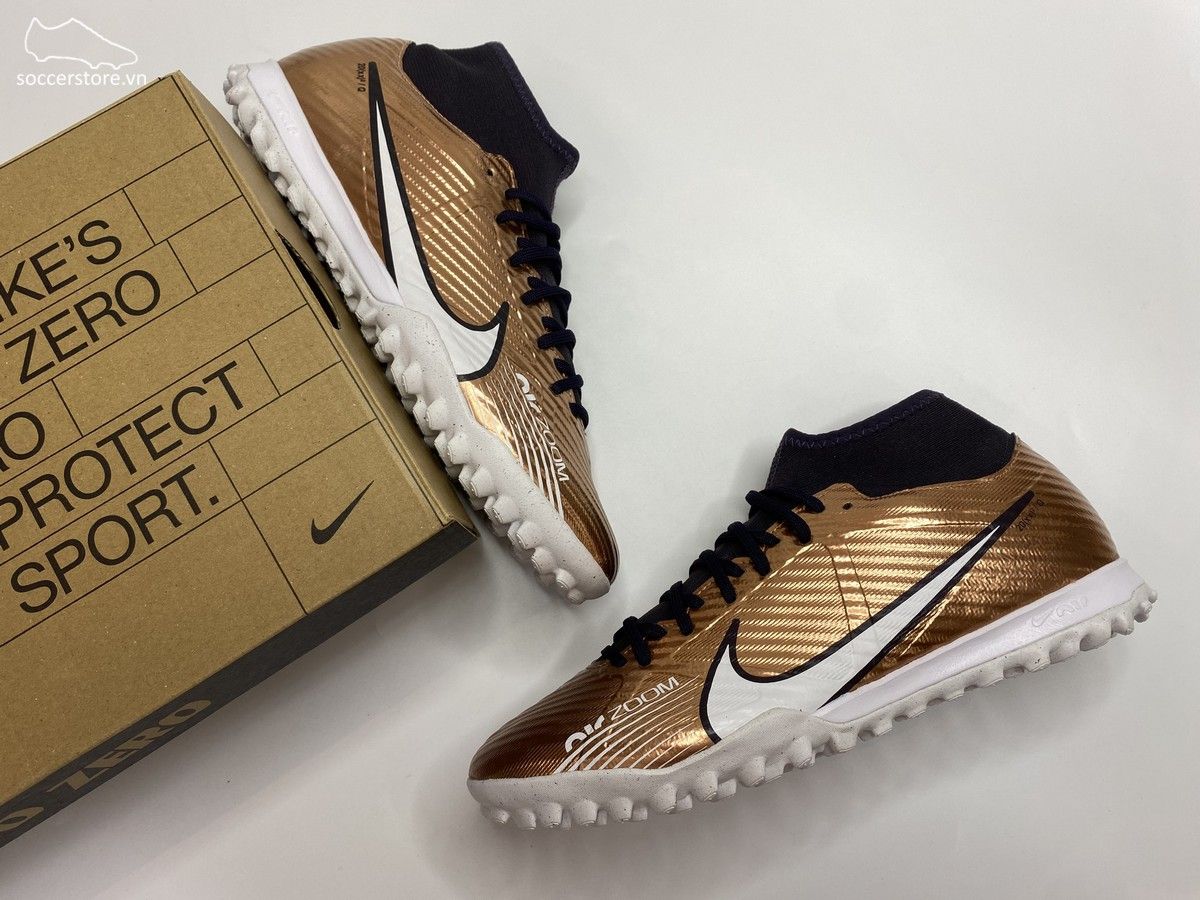 Nike Mercurial Superfly 9 Academy TF Air Zoom Generation World Cup 2022 màu đồng - DR5948-810
