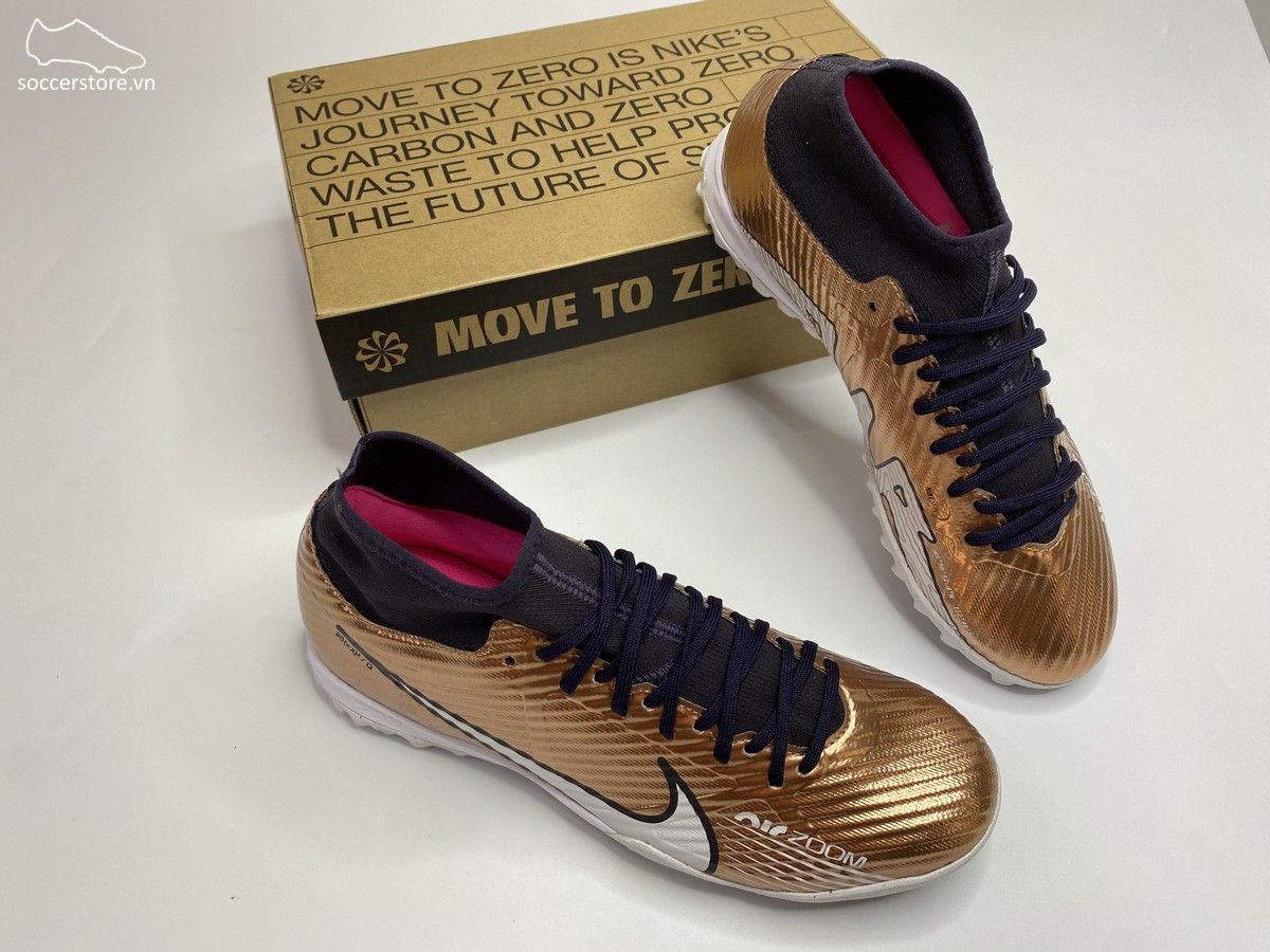 Nike Mercurial Superfly 9 Academy TF Air Zoom Generation World Cup 2022 màu đồng - DR5948-810