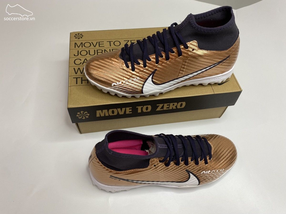 Nike Mercurial Superfly 9 Academy TF Air Zoom Generation World Cup 2022 màu đồng - DR5948-810