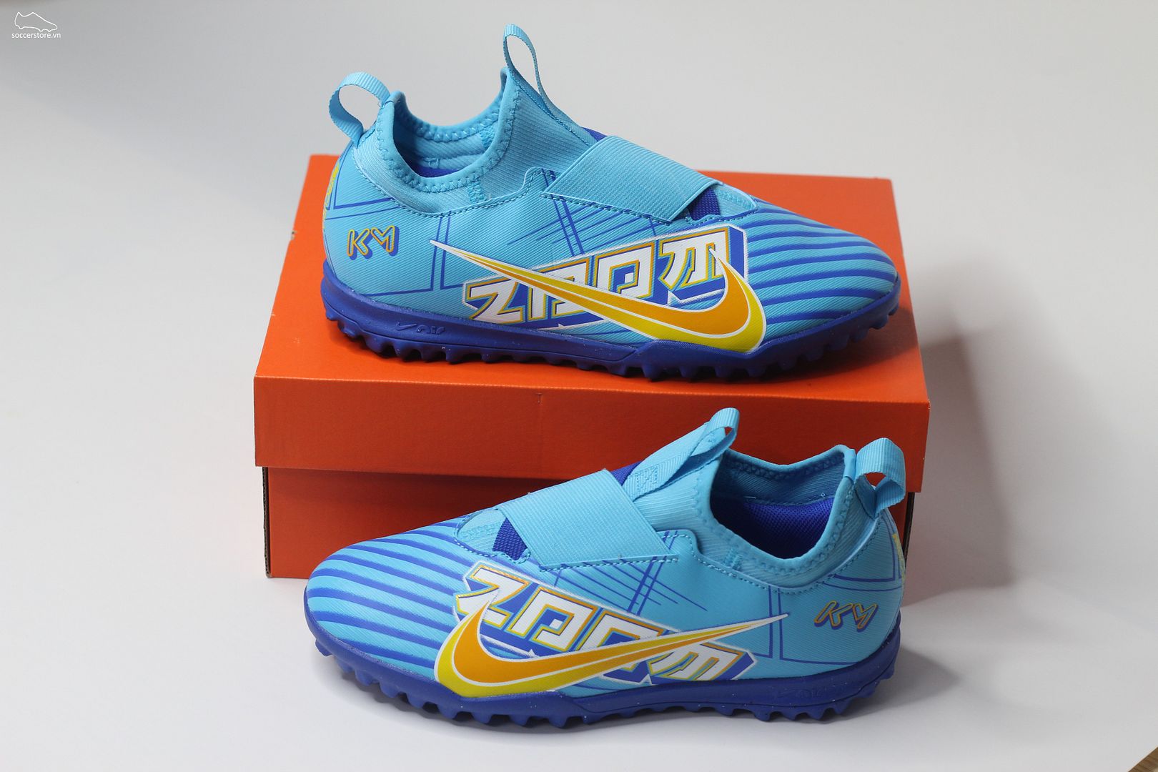 Nike Mercurial Vapor 15 Academy TF KM Jr màu xanh dương Kylian Mbappe DV0737-400