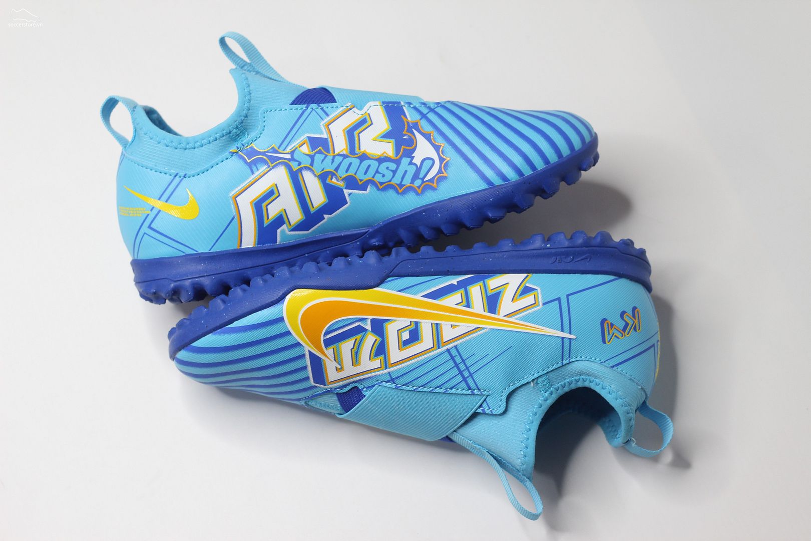 Nike Mercurial Vapor 15 Academy TF KM Jr màu xanh dương Kylian Mbappe DV0737-400