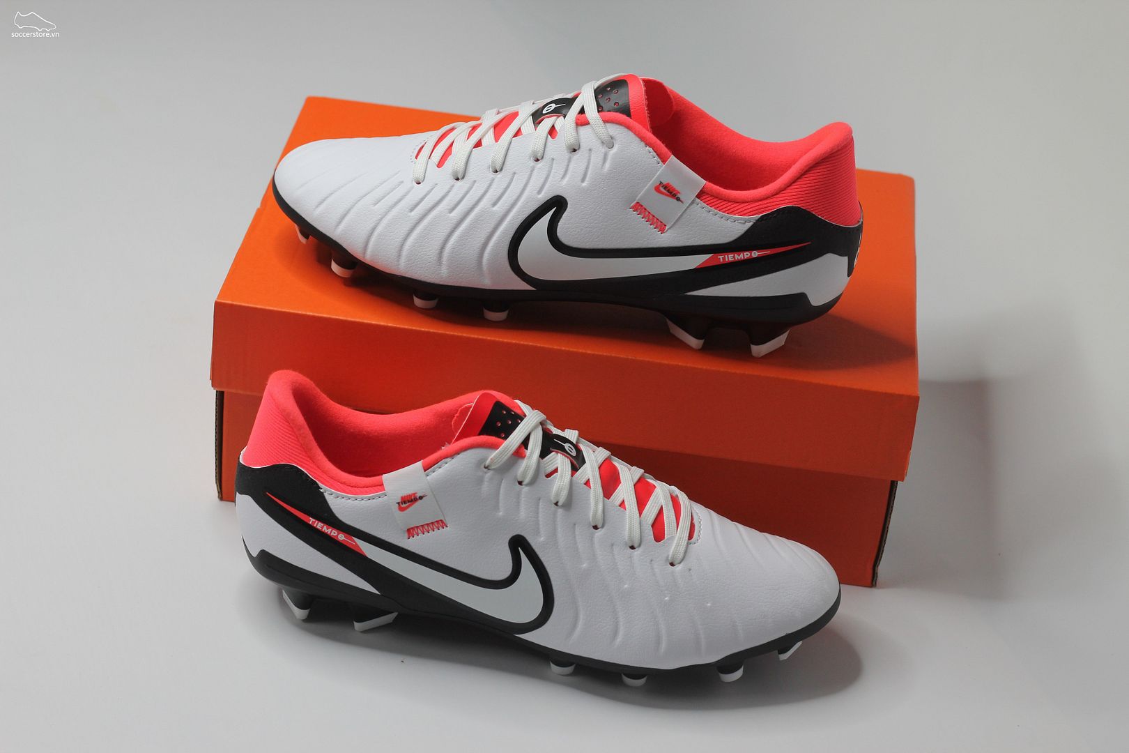Nike Tiempo Legend 10 Academy MG màu trắng đỏ đen DV4337-100