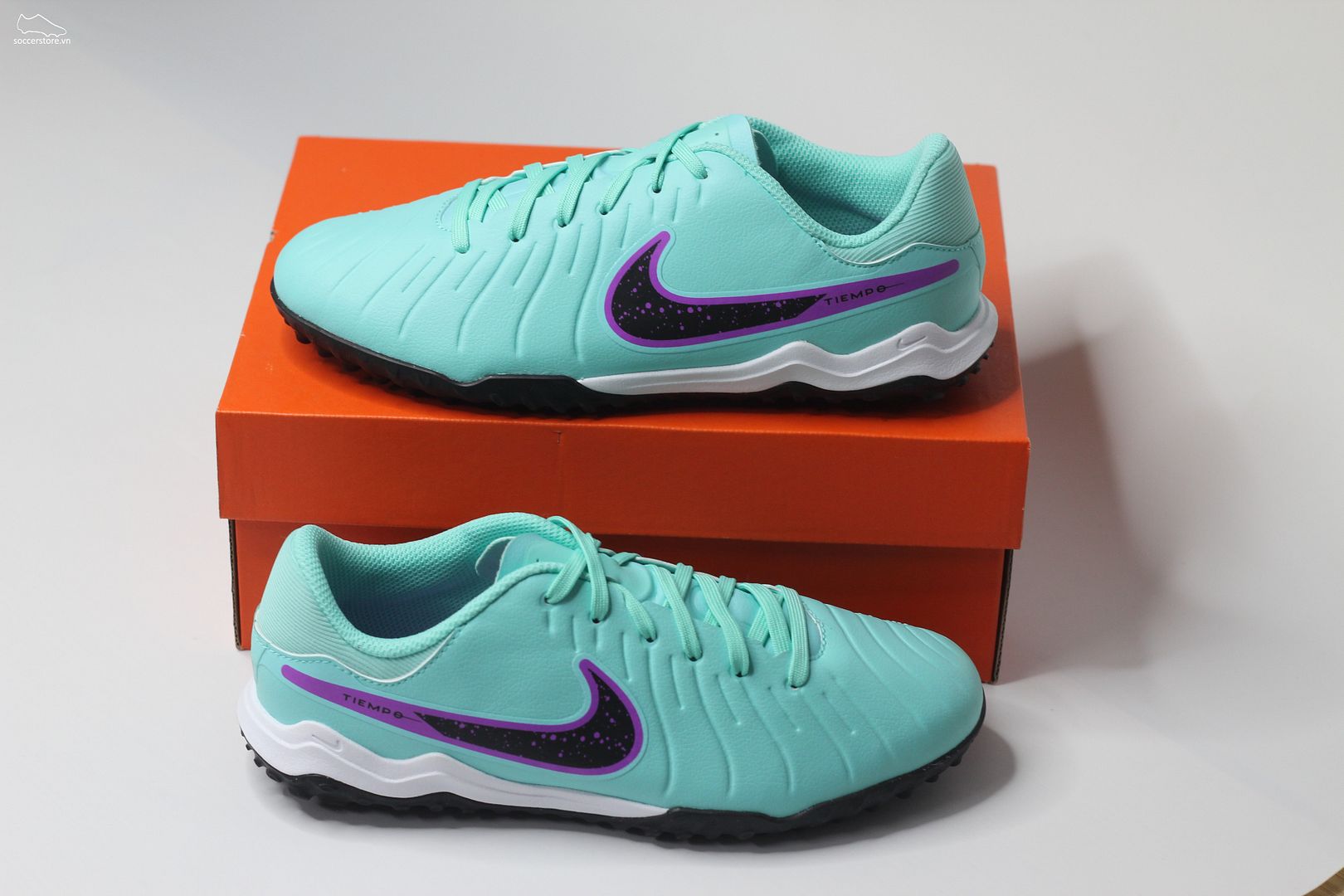 Nike Tiempo Legend 10 Academy TF Jr màu xanh mint kids DV4351-300