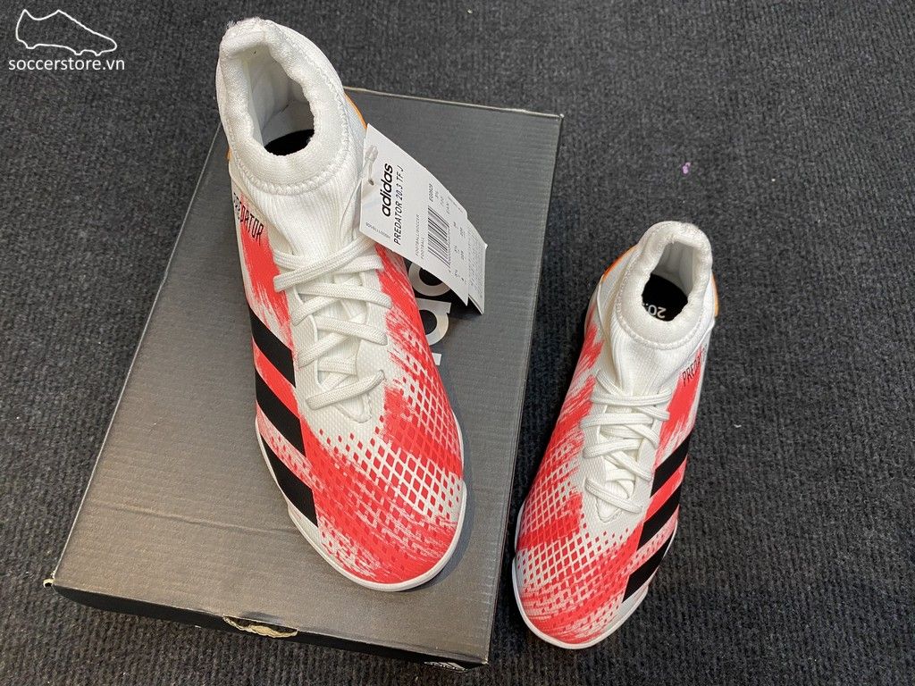 Adidas Predator 20.3 Kids TF Uniforia- White/ Core Black/ Pop EG0929