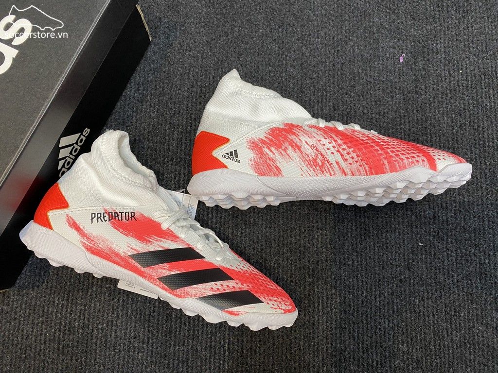 Adidas Predator 20.3 Kids TF Uniforia- White/ Core Black/ Pop EG0929