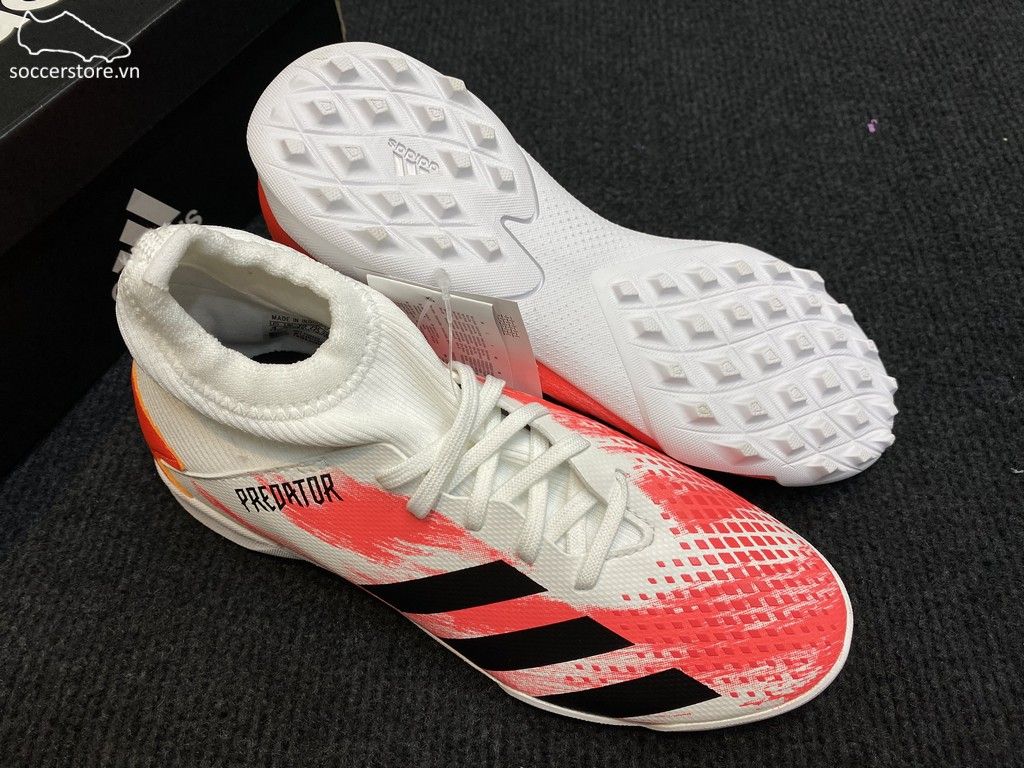 Adidas Predator 20.3 Kids TF Uniforia- White/ Core Black/ Pop EG0929