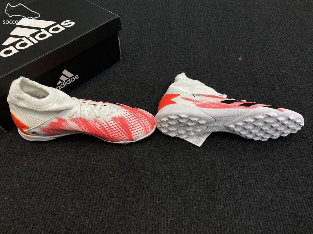 Adidas Predator 20.3 Kids TF Uniforia- White/ Core Black/ Pop EG0929