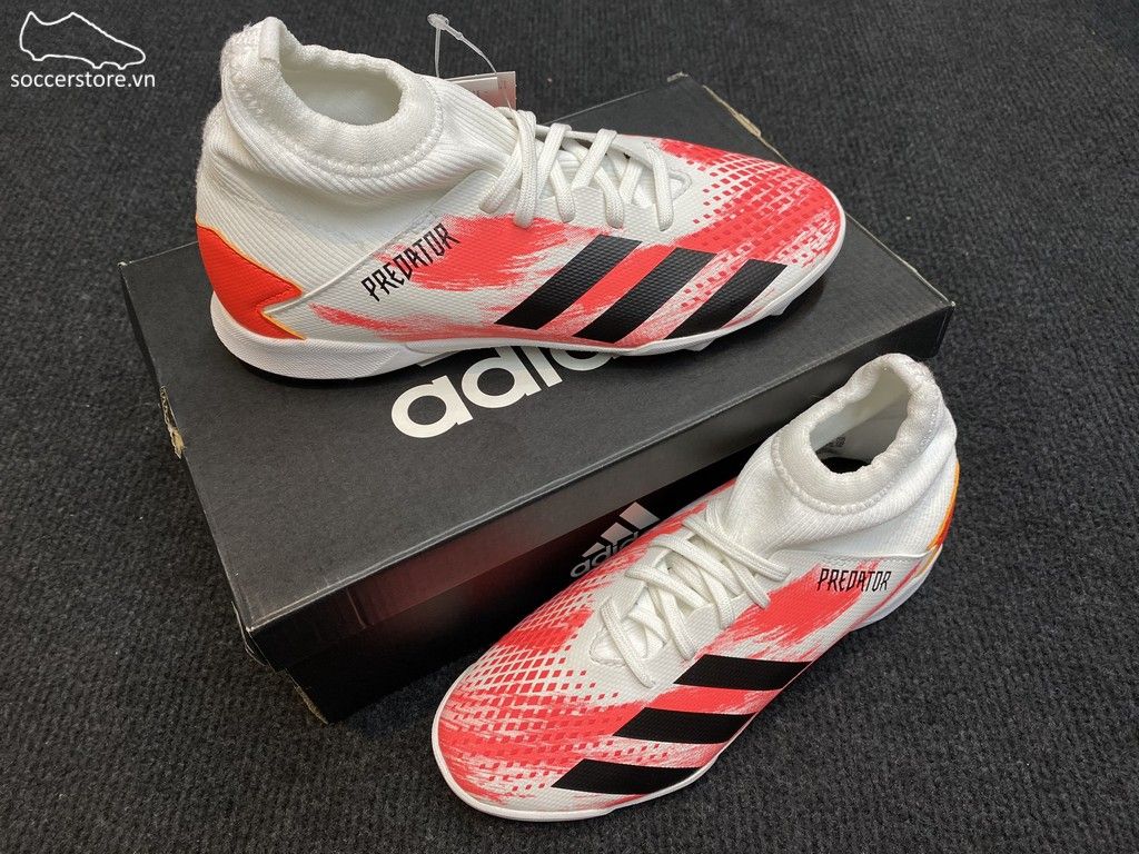 Adidas Predator 20.3 Kids TF Uniforia- White/ Core Black/ Pop EG0929