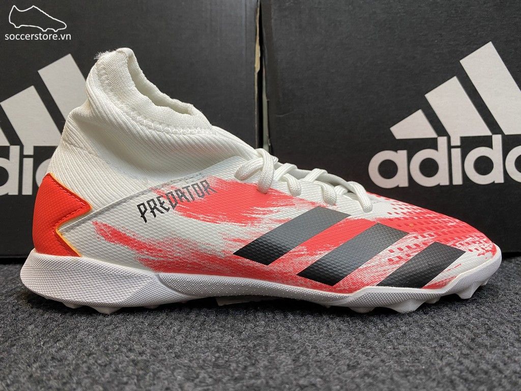 Adidas Predator 20.3 Kids TF Uniforia- White/ Core Black/ Pop EG0929
