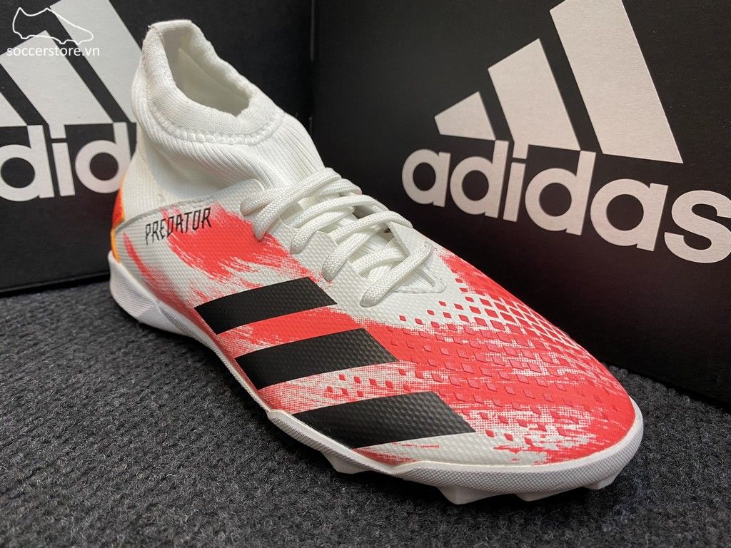 Adidas Predator 20.3 Kids TF Uniforia- White/ Core Black/ Pop EG0929