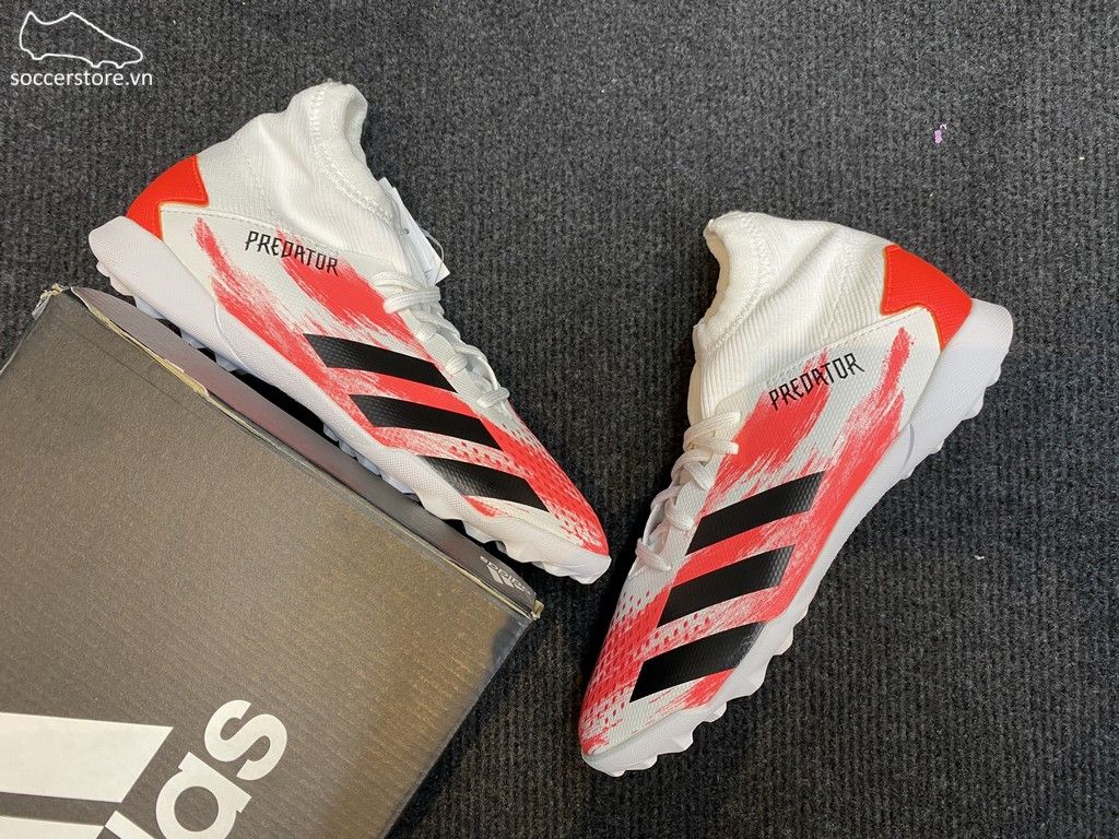 Adidas Predator 20.3 Kids TF Uniforia- White/ Core Black/ Pop EG0929