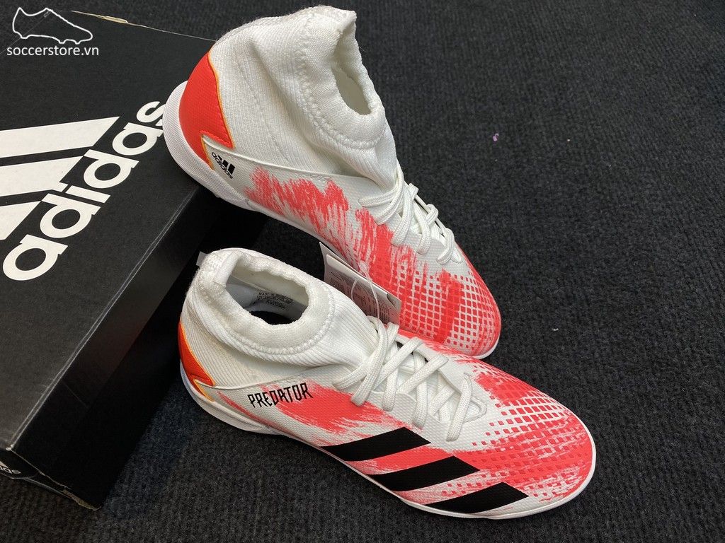 Adidas Predator 20.3 Kids TF Uniforia- White/ Core Black/ Pop EG0929