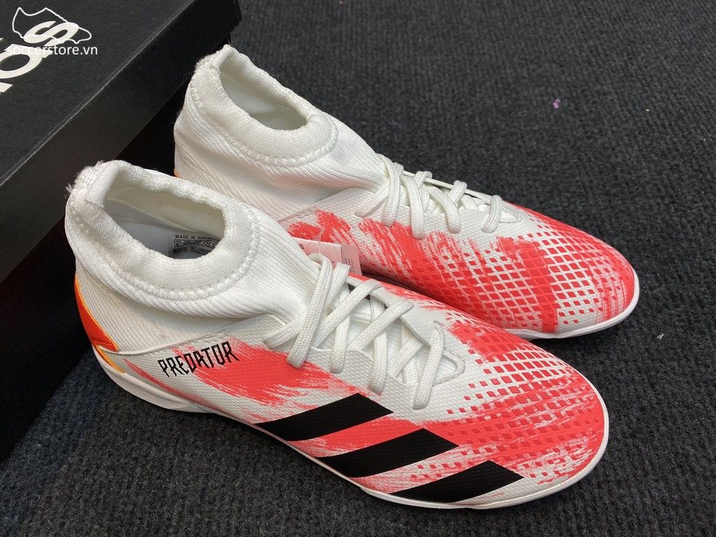 Adidas Predator 20.3 Kids TF Uniforia- White/ Core Black/ Pop EG0929
